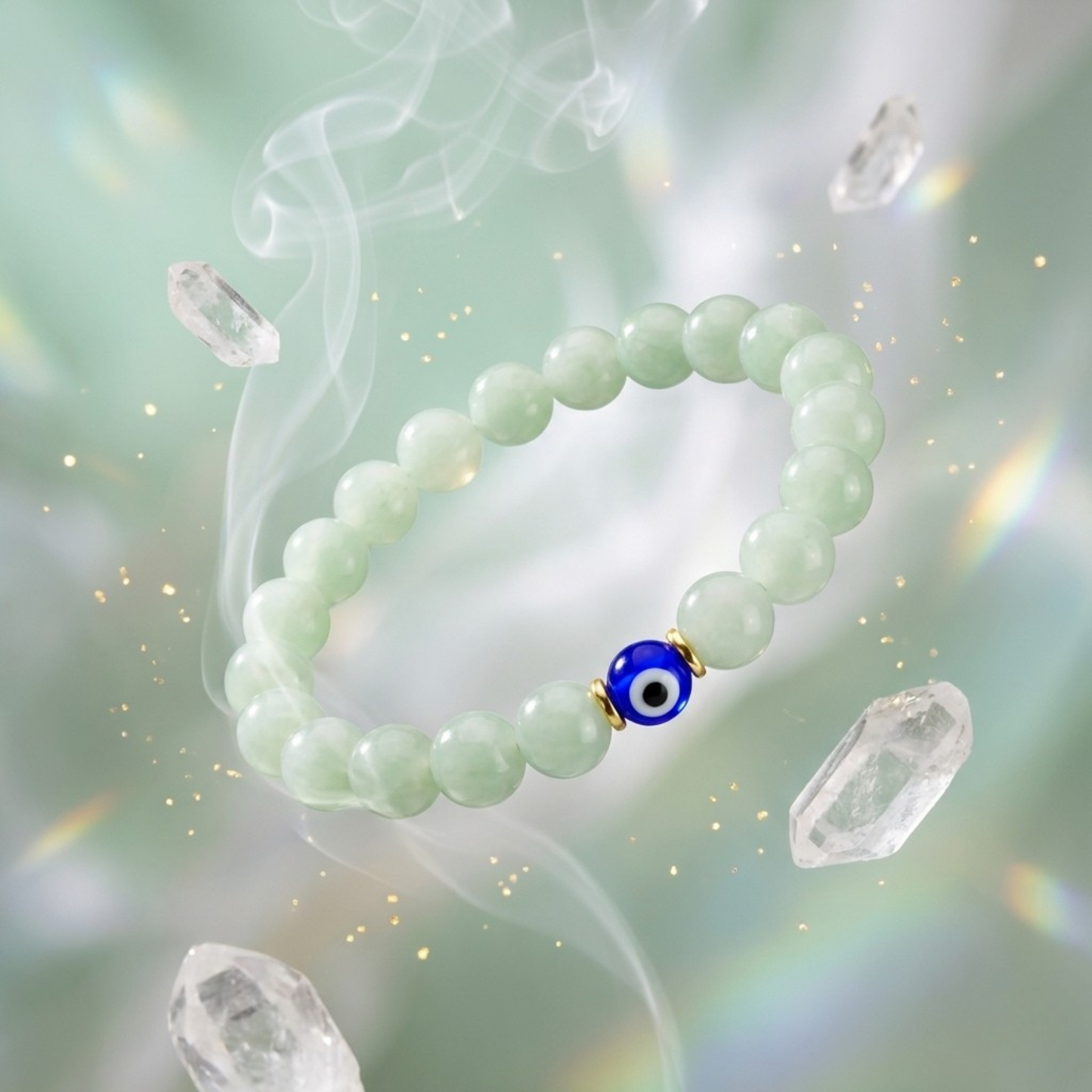 Taurus Evil Eye Jade Crystal Protection Bracelet