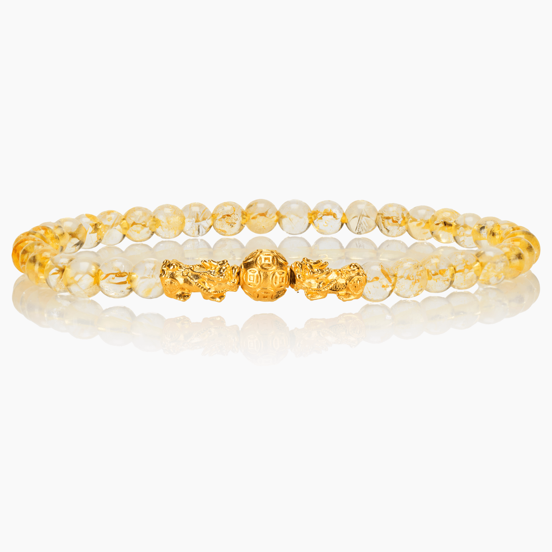 18k Real Gold Fortune Pixiu Bracelet - Eat.Read.Love.