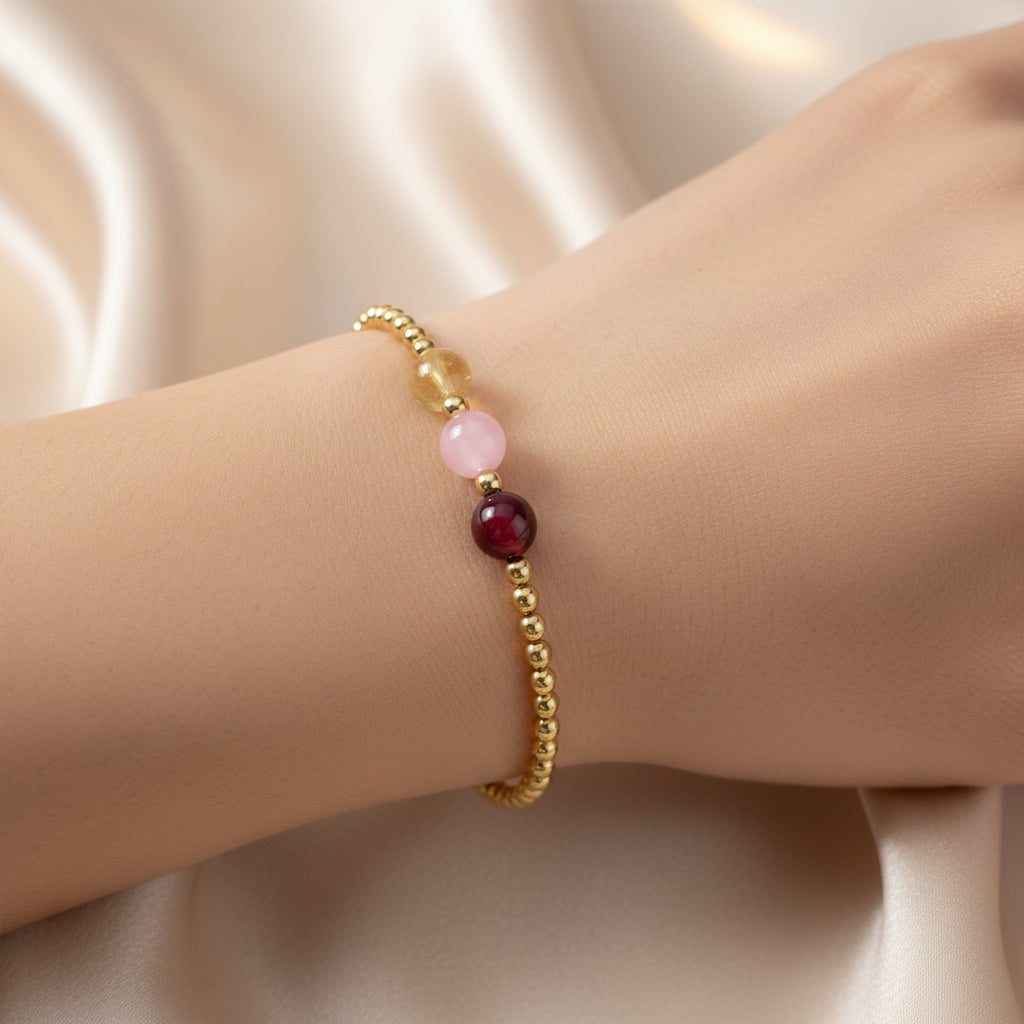 Scorpio Love and Money Golden Bracelet with REAL Gold