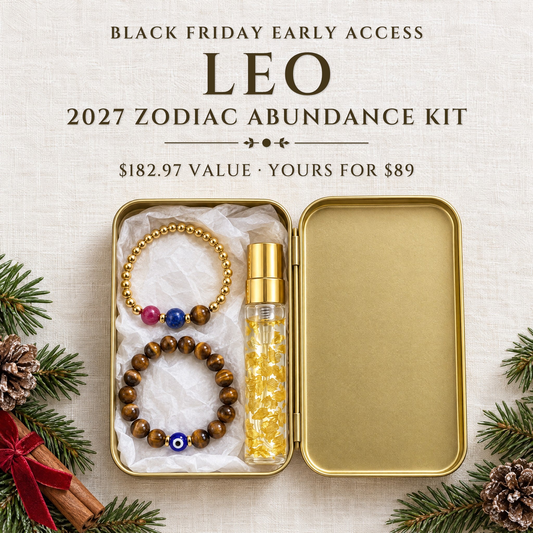 2027 Leo Zodiac Abundance Kit · Gold