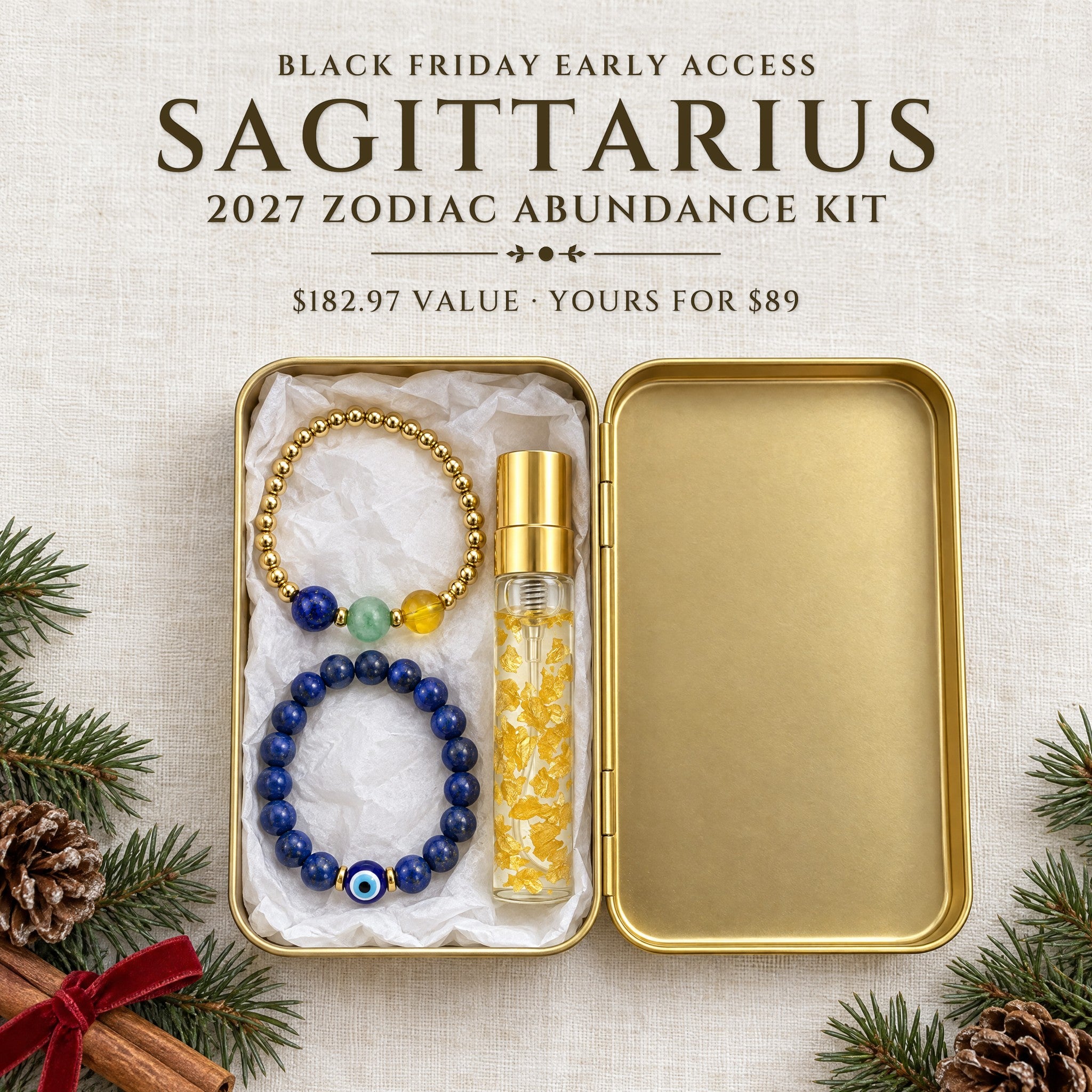 2027 Sagittarius Zodiac Abundance Kit · Gold