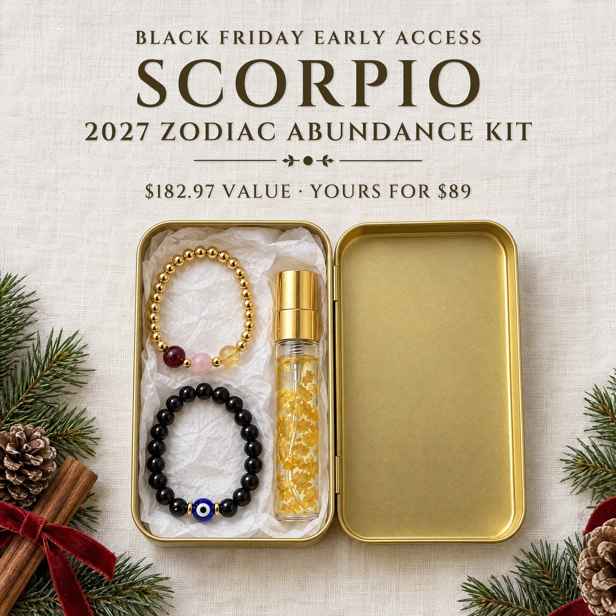 2027 Scorpio Zodiac Abundance Kit · Gold