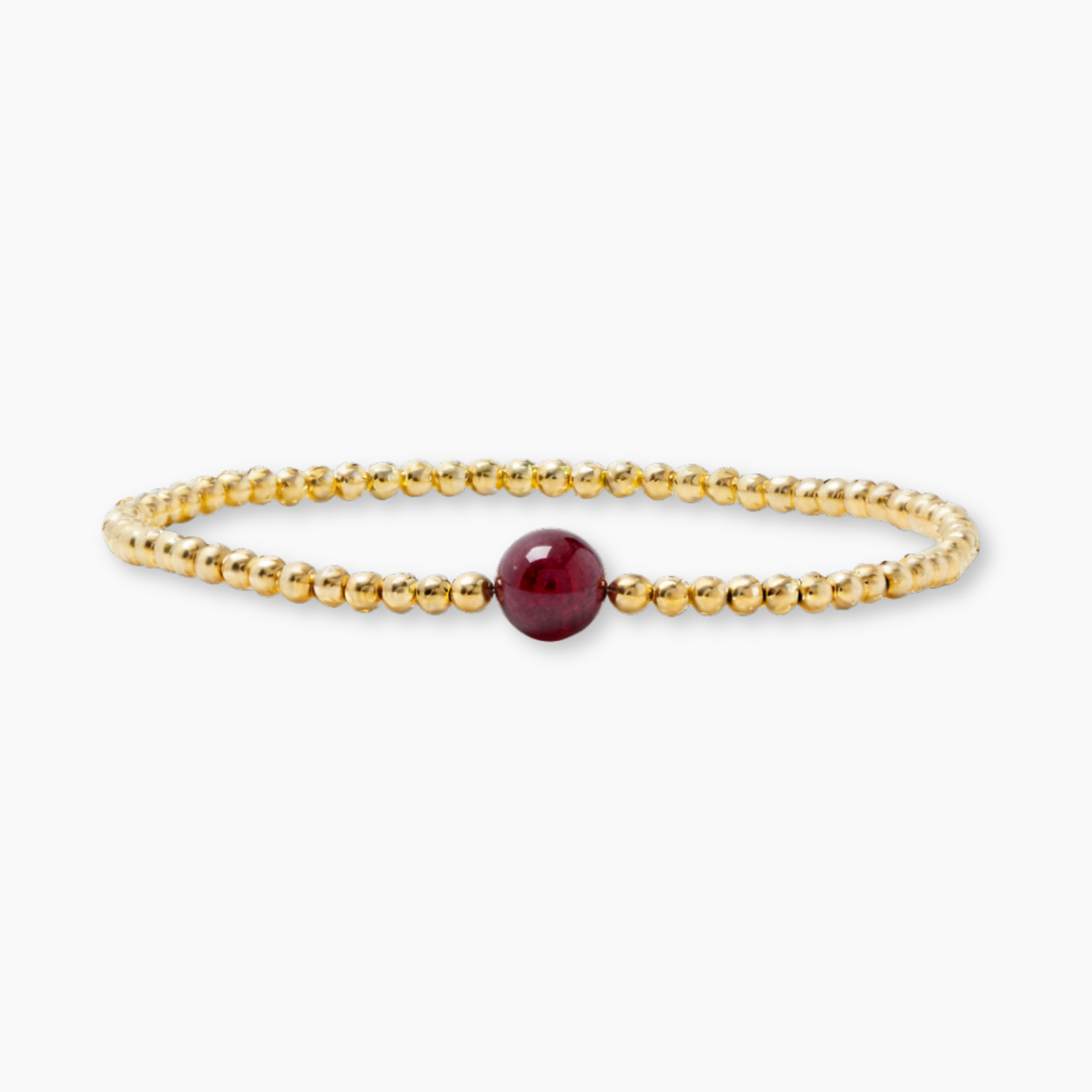 Capricorn Golden Zodiac Garnet 2026 Bracelet REAL Gold