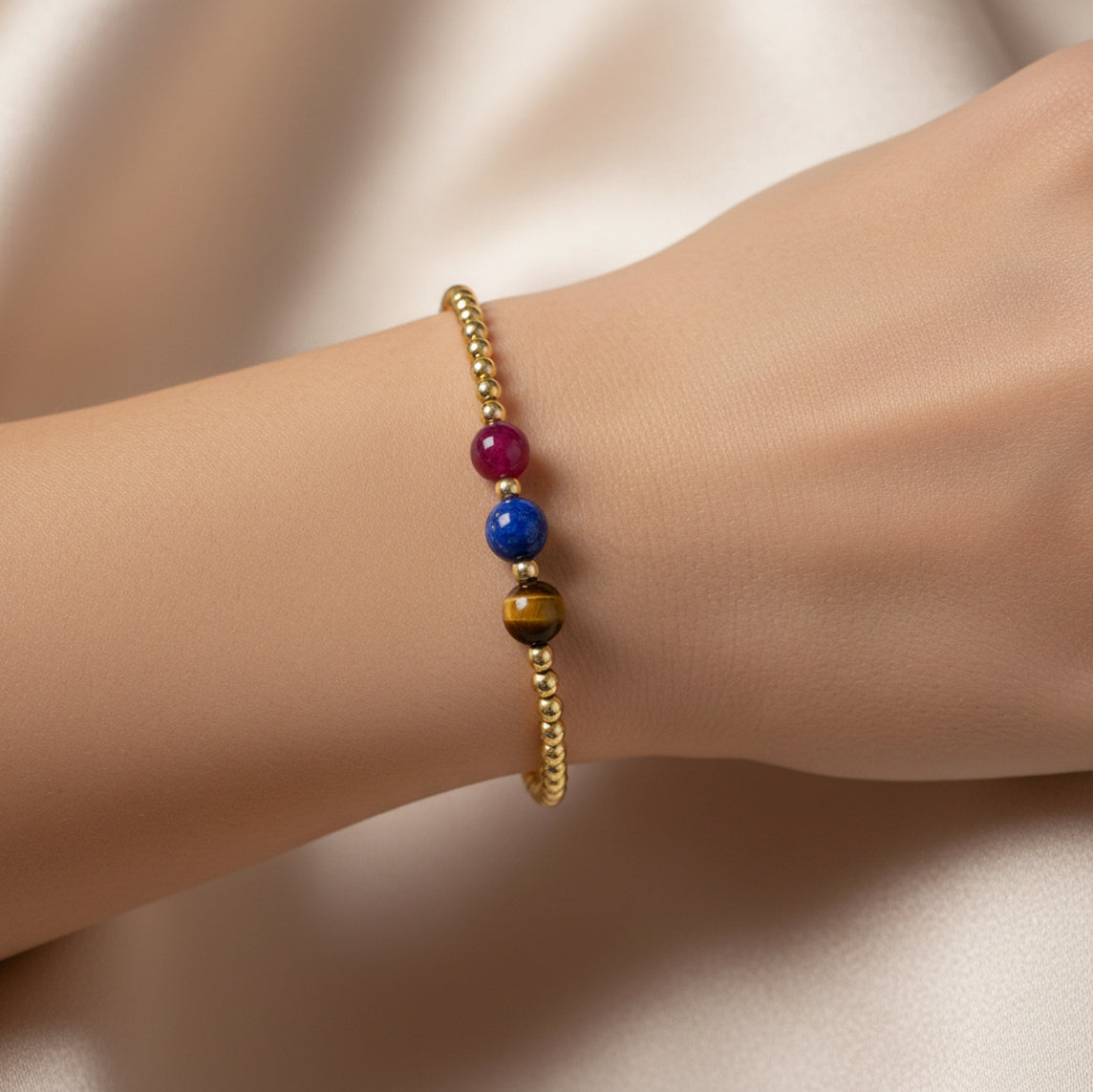 Leo Love and Money Golden Bracelet with REAL Gold