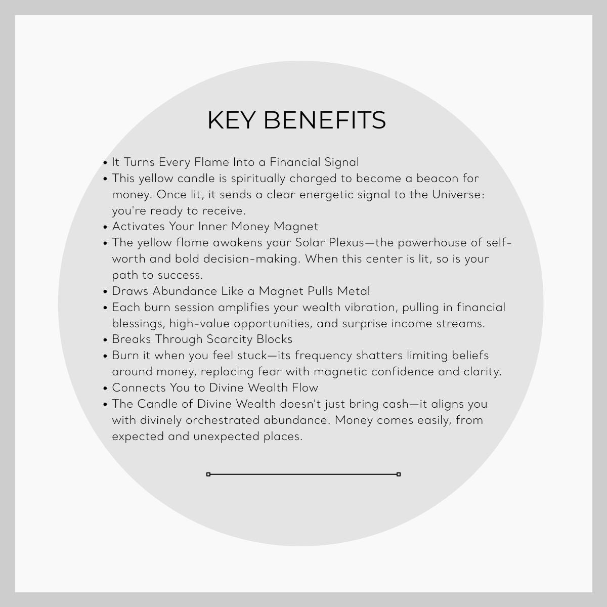 Candle of Divine Wealth