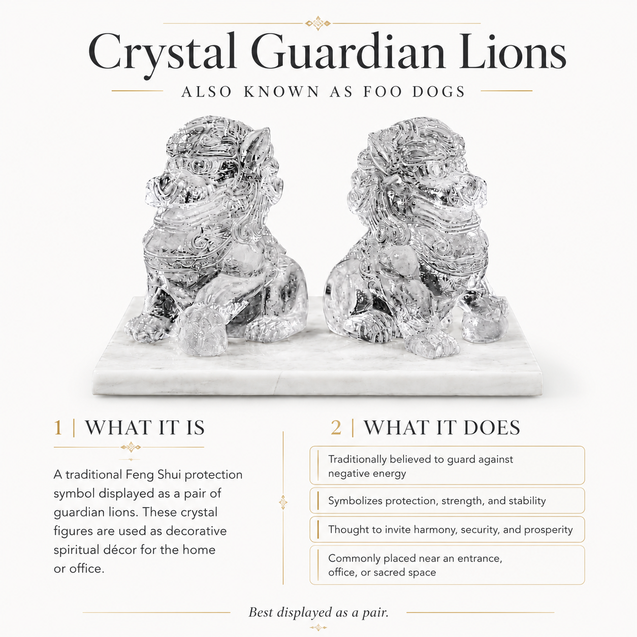 Feng Shui Wealth Guardian Lions