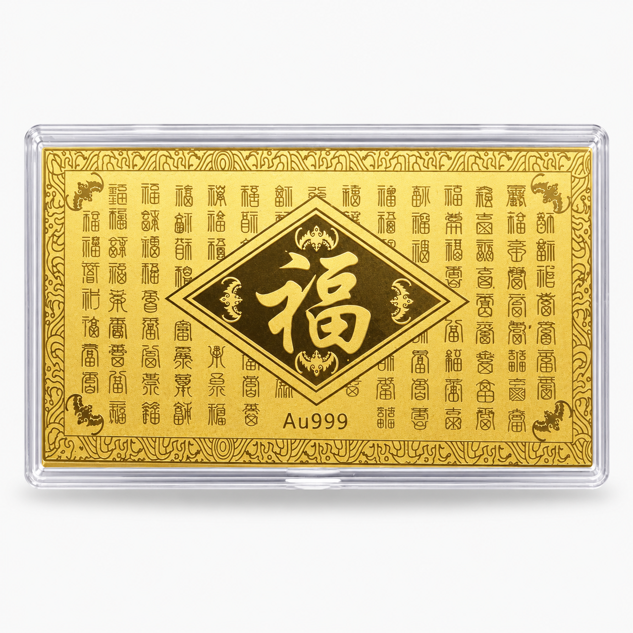 The Golden Card of Fortune and Wealth REAL 24k Gold
