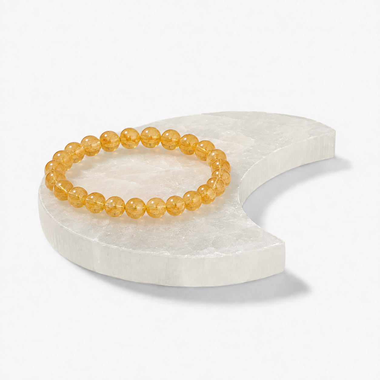 Selenite Charging Bracelet Moon Plate