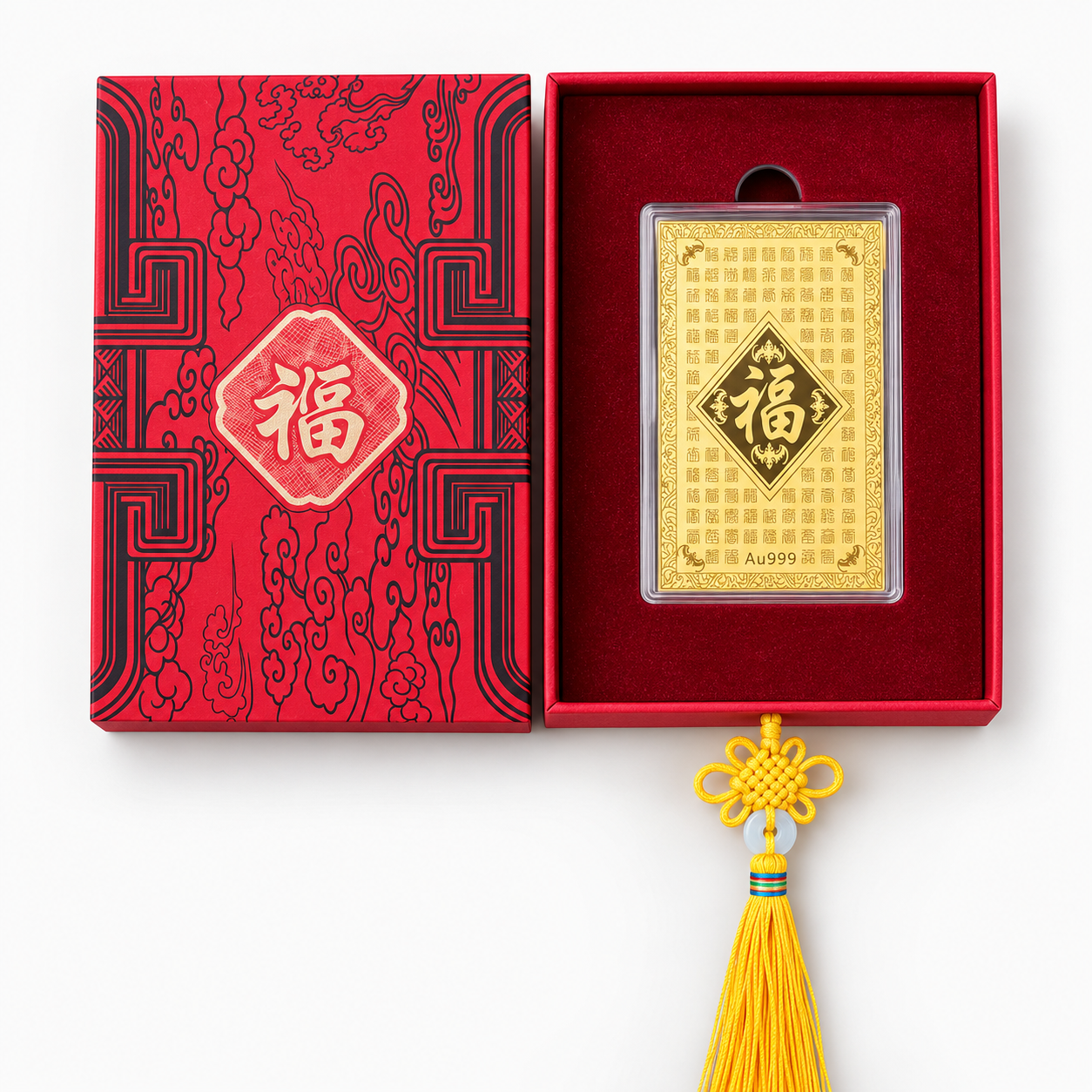 The Golden Card of Fortune and Wealth REAL 24k Gold