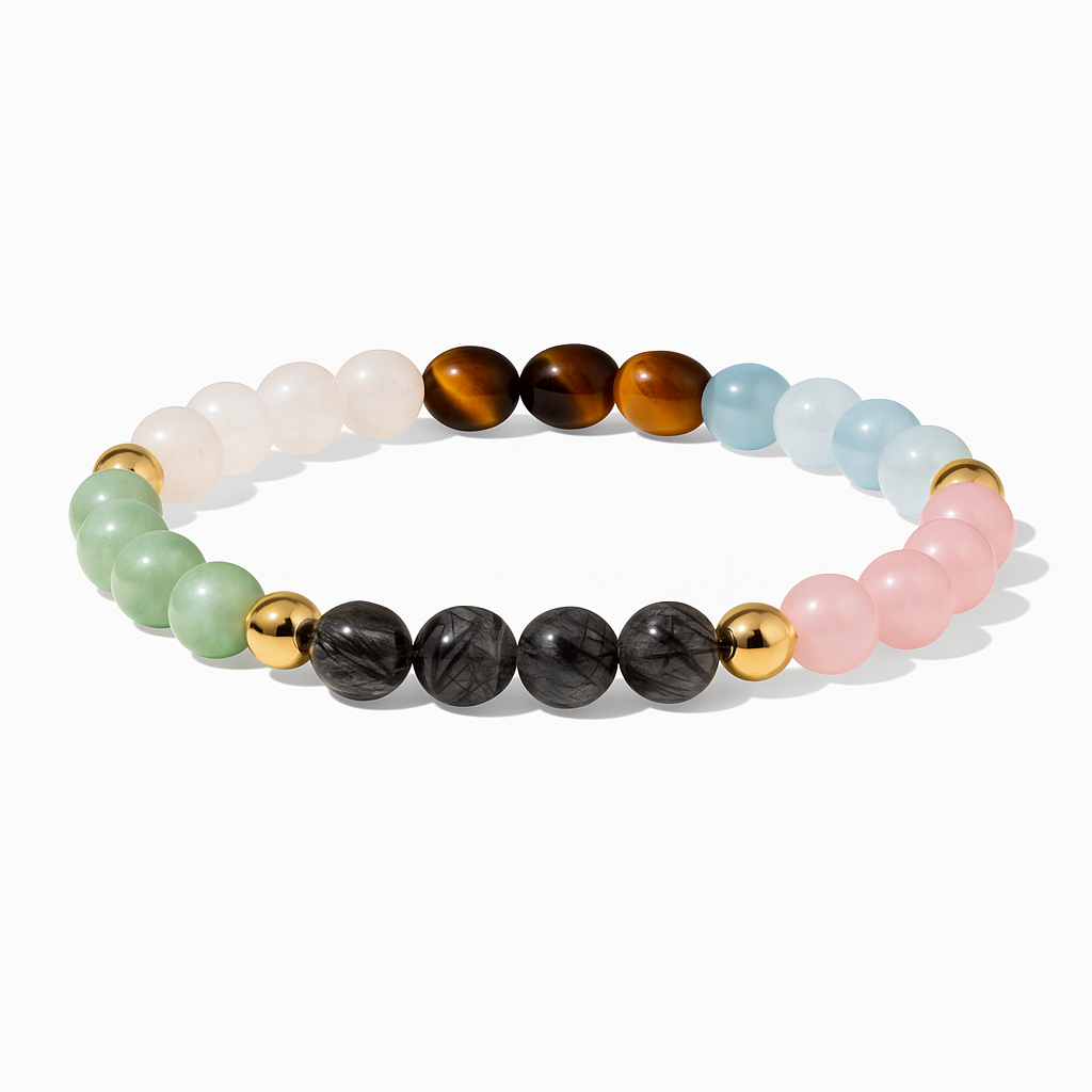 Elevated Everything Bracelet with REAL Gold Beads