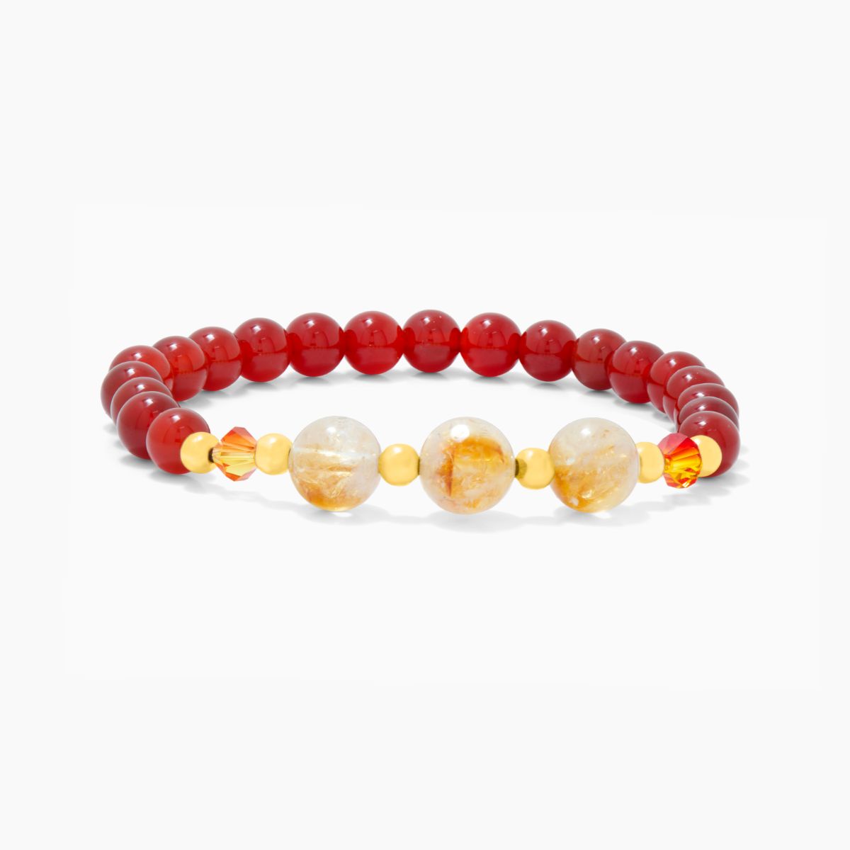 Aries Lucky Zodiac Trio Crystal Bracelet