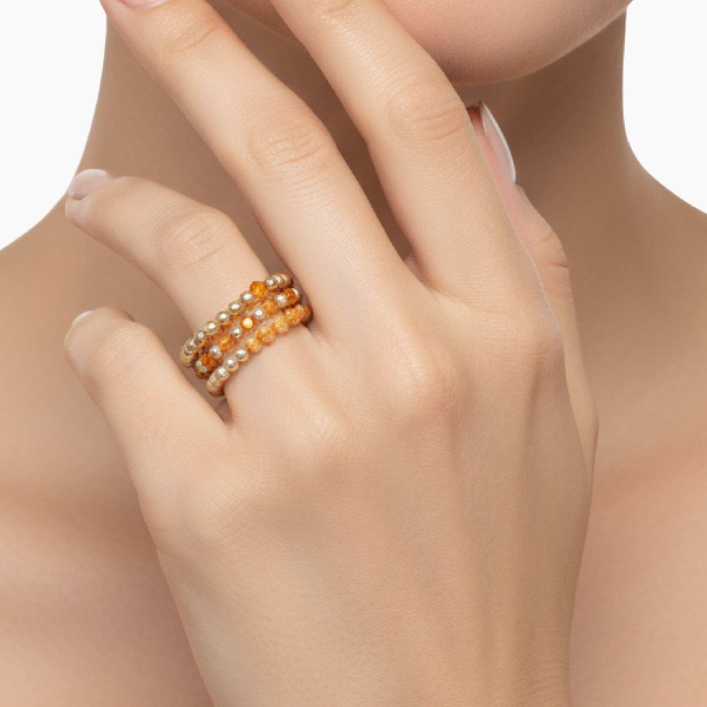 Citrine Ring Real Gold
