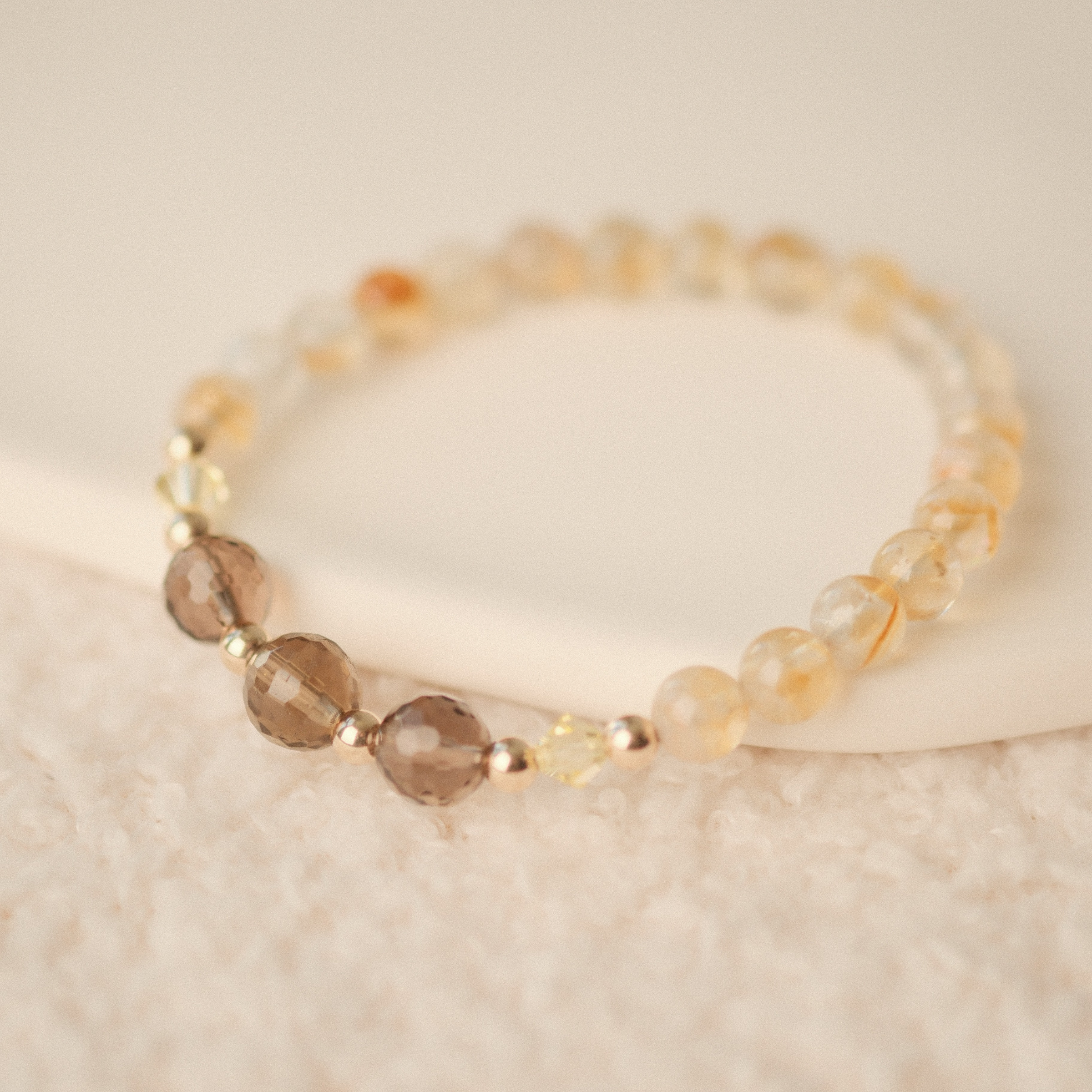 Leo Lucky Zodiac Trio Crystal Bracelet