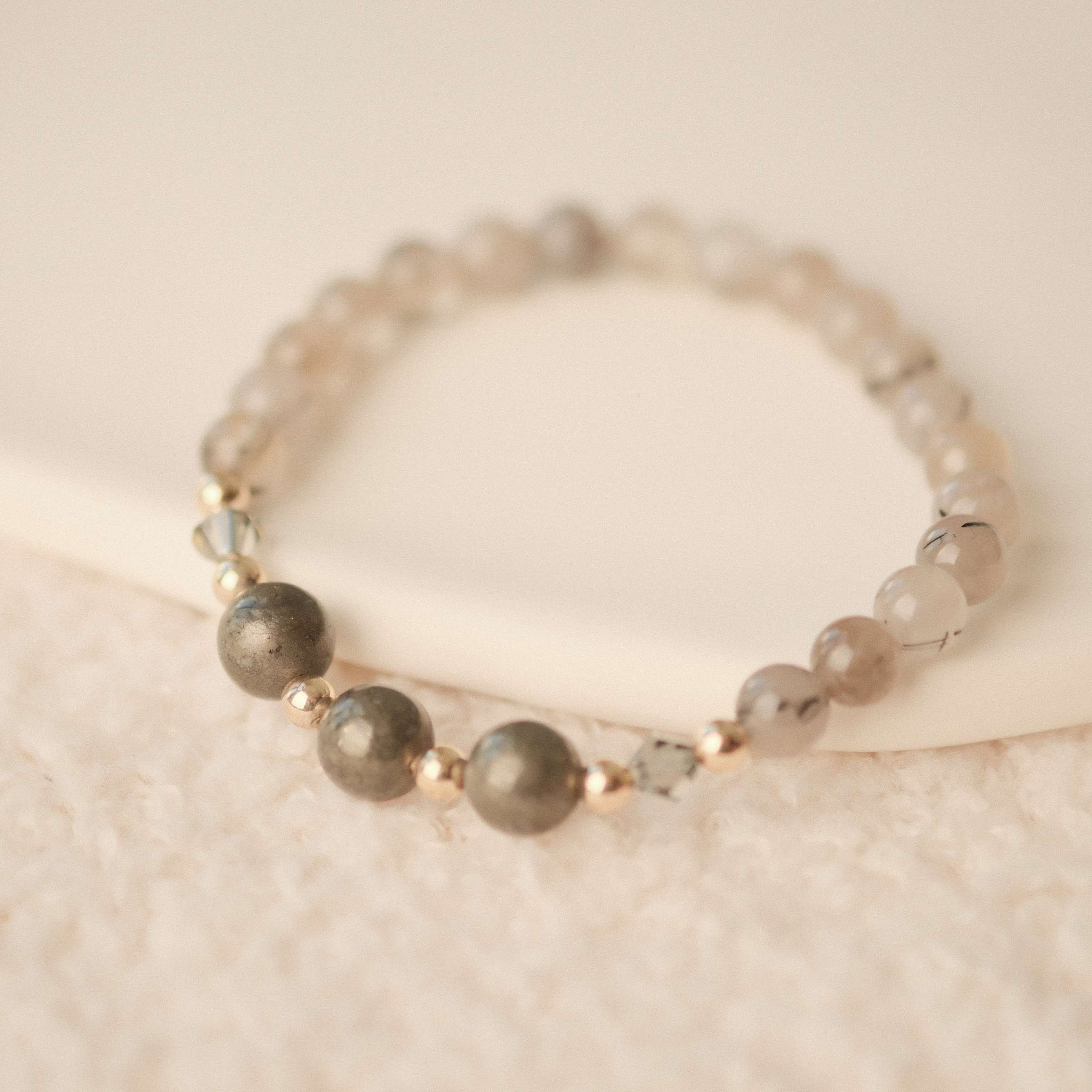 Capricorn Lucky Zodiac Trio Crystal Bracelet