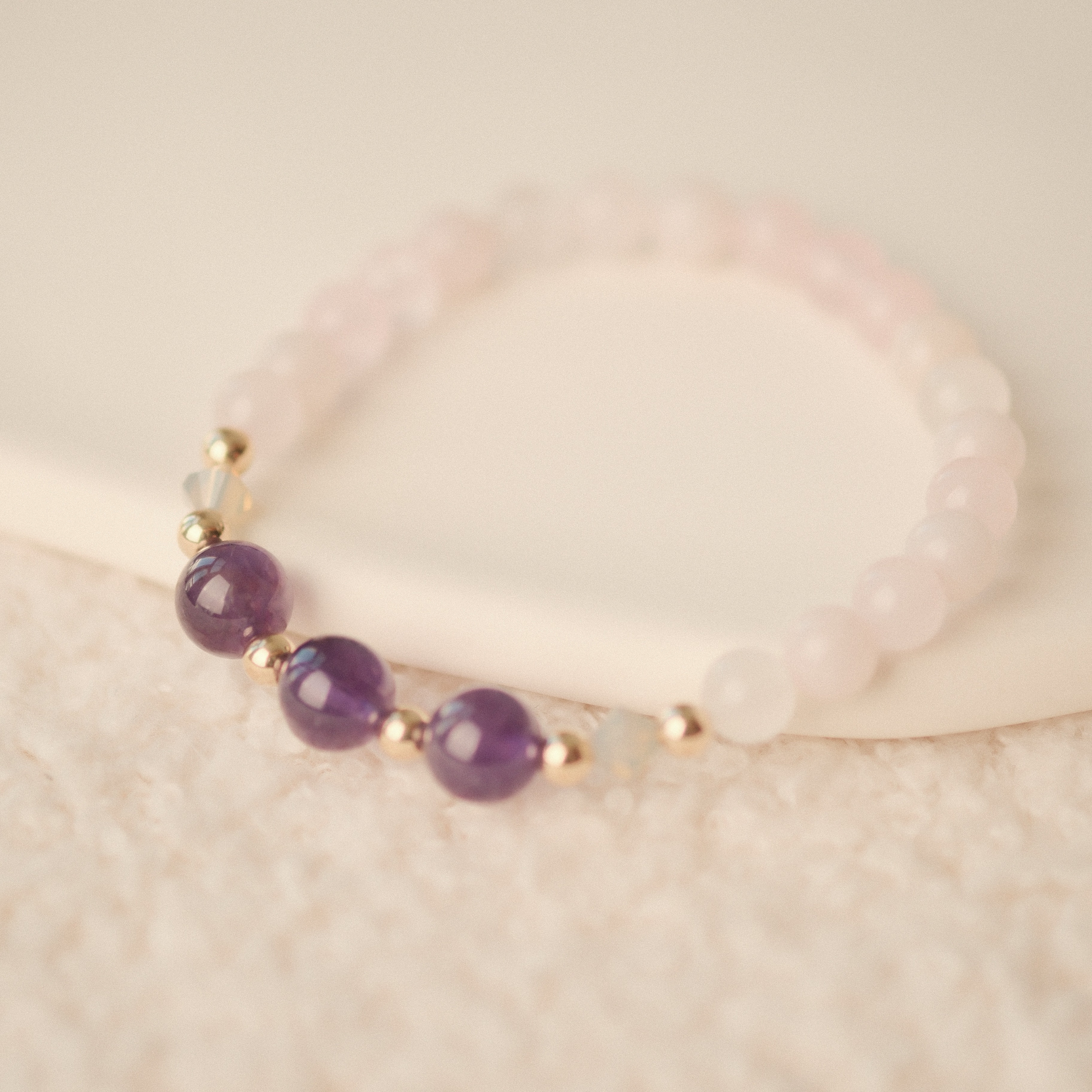 Pisces Lucky Zodiac Trio Crystal Bracelet