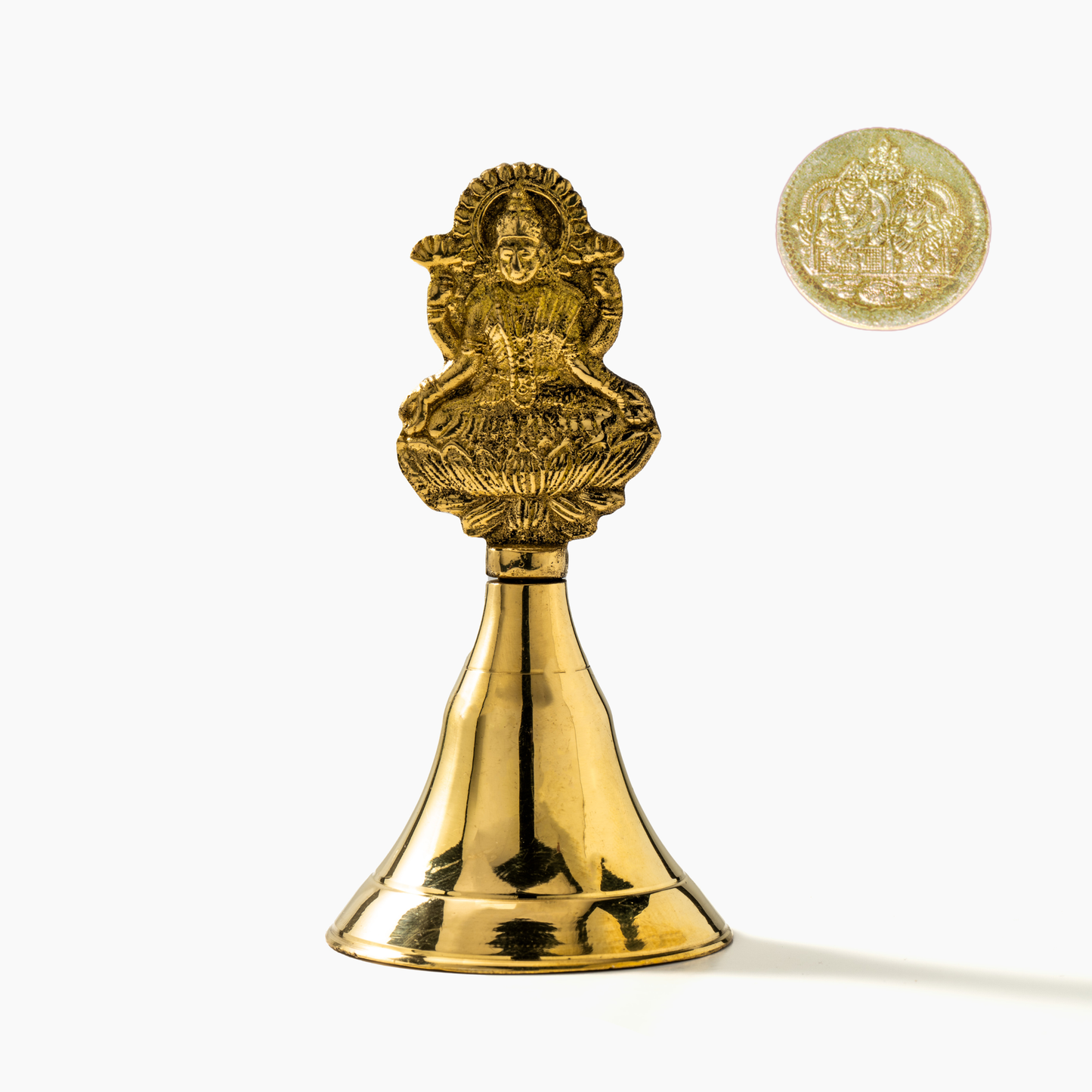 Goddess Lakshmi Bell and Coin