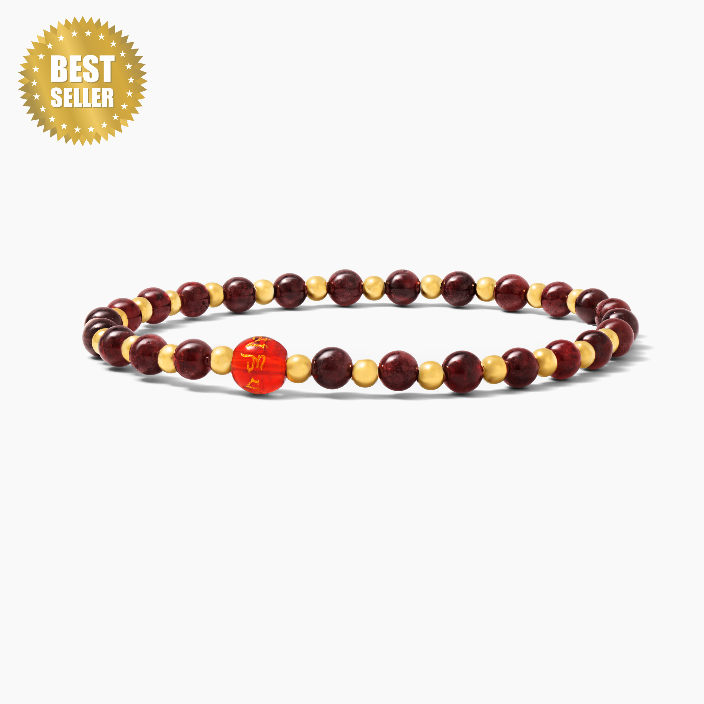 Garnet Bracelet of Fortune and Love 2026 New Year REAL Gold