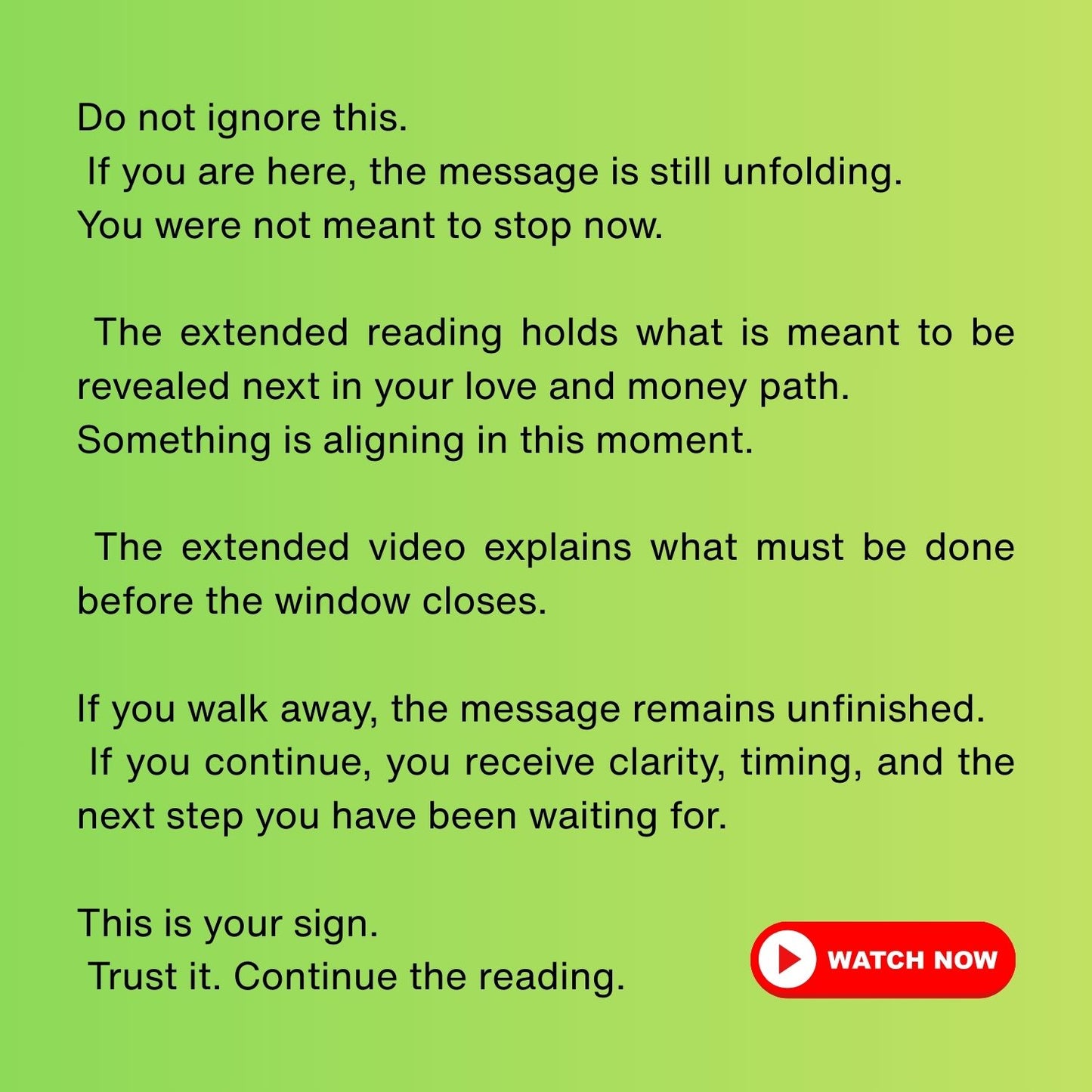 Virgo "THE WAIT IS OVER" Extended Reading