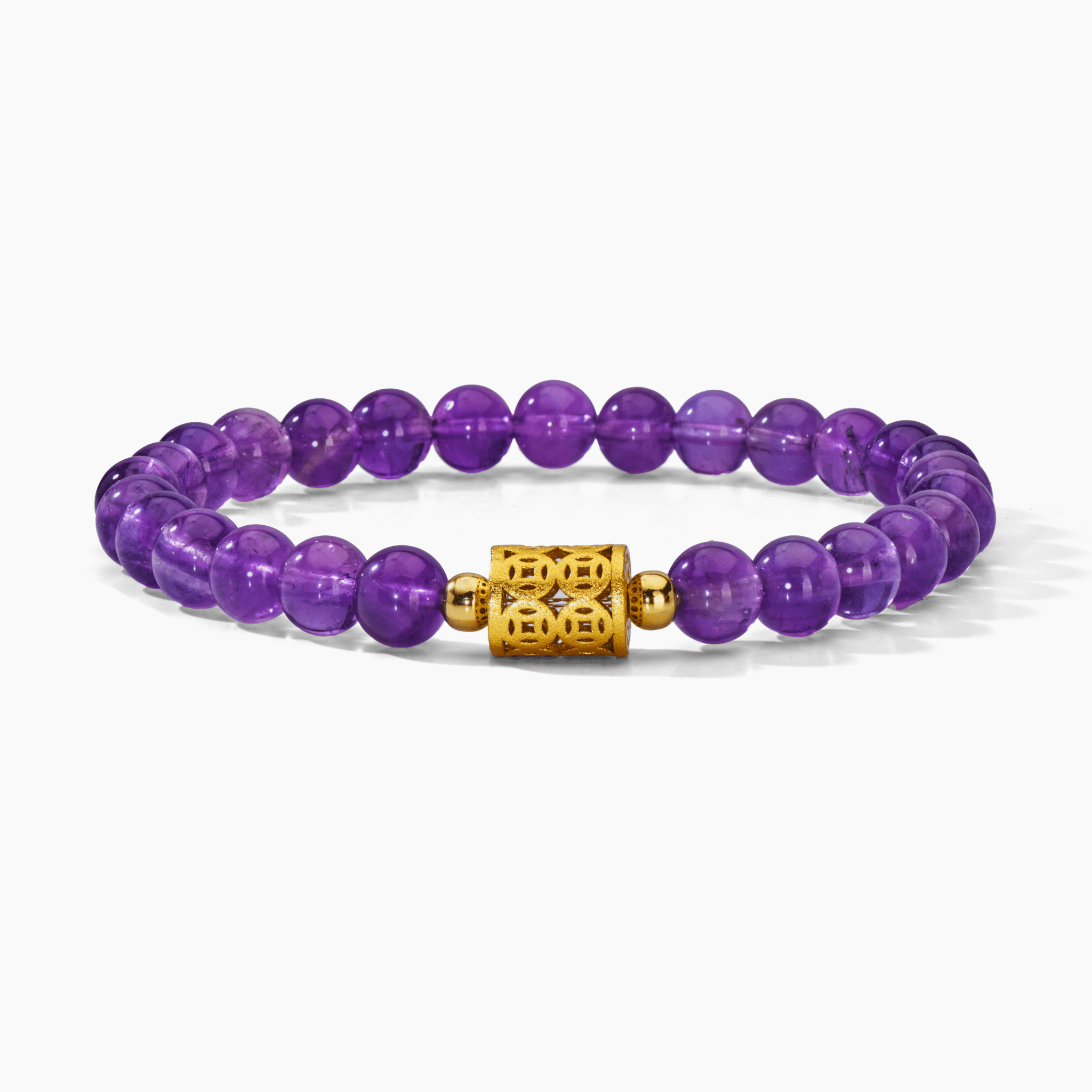 Amethyst 11:11 Fortune Gemstone Bracelet - Eat.Read.Love.