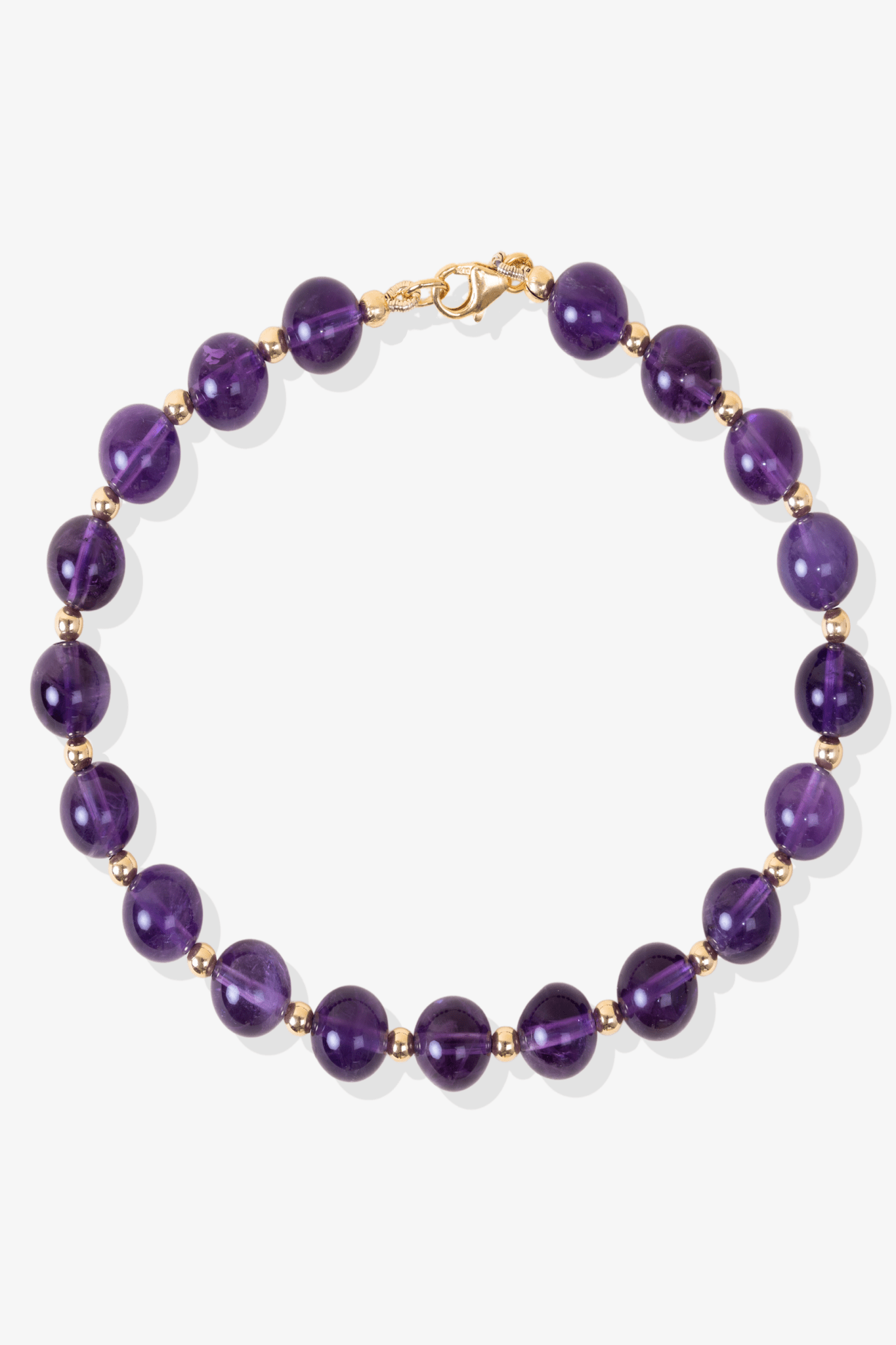 Amethyst with Gold Vermeil Bracelet - Everlasting Health - Eat.Read.Love.