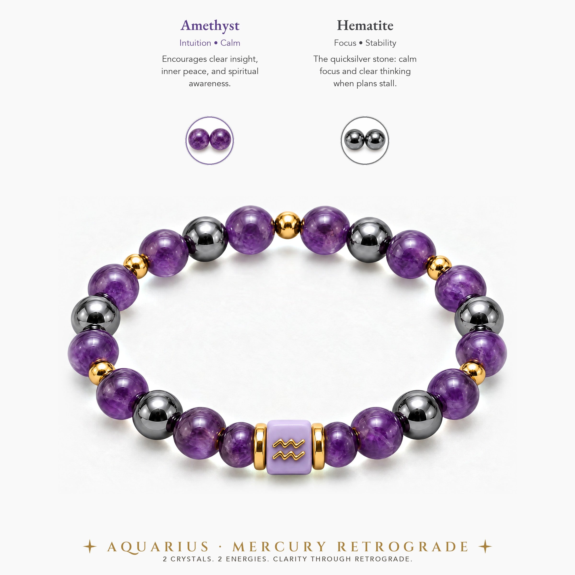 Aquarius Mercury Retrograde Bracelet