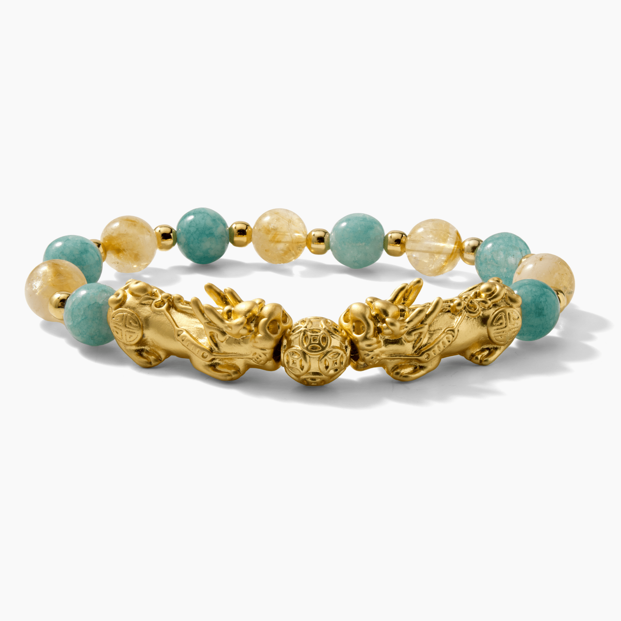 Aquarius Zodiac Feng Shui Double Pixiu Bracelet - Eat.Read.Love.