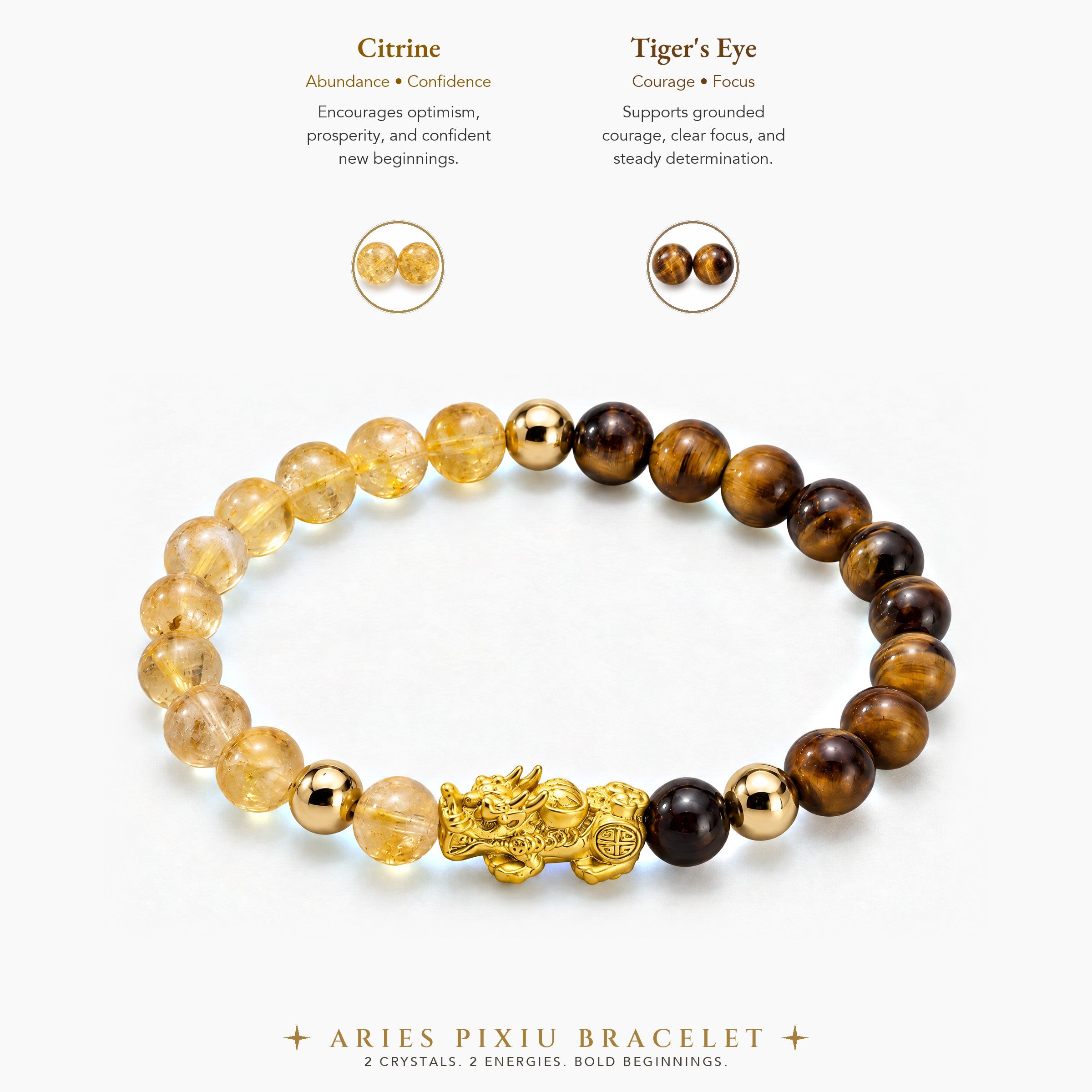 Aries Zodiac Feng Shui Pixiu Bracelet