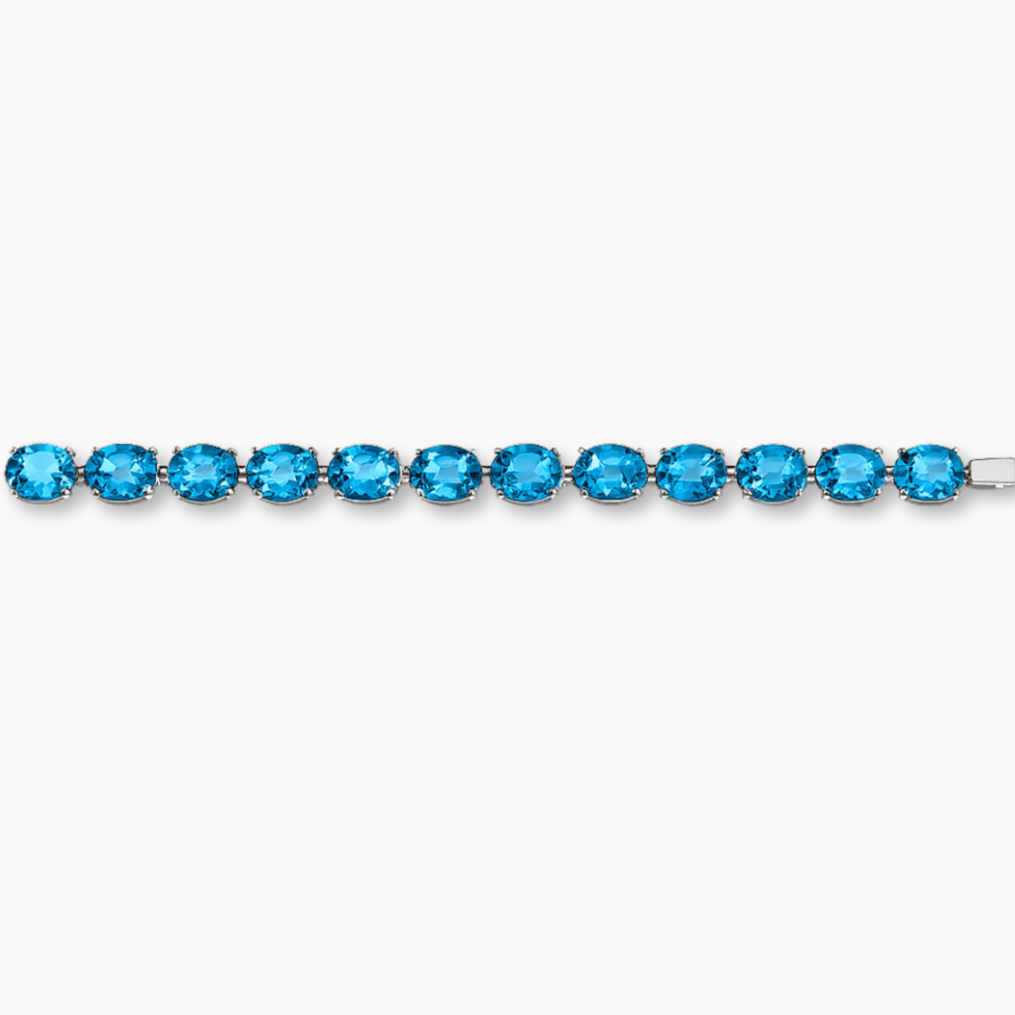 Blue Topaz Sterling Silver Tennis Bracelet – Clarity & Confidence - Eat.Read.Love.