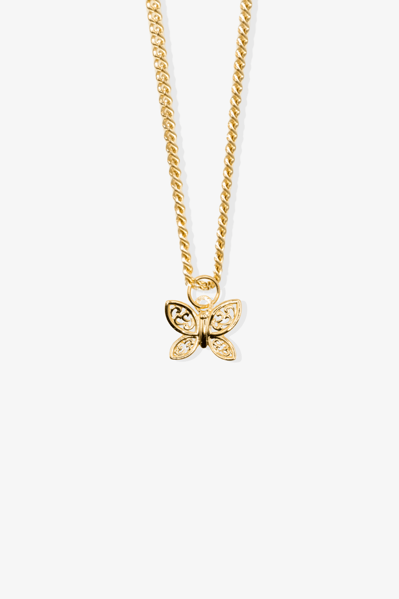 Butterfly Pendant 14k REAL Gold - Eat.Read.Love.
