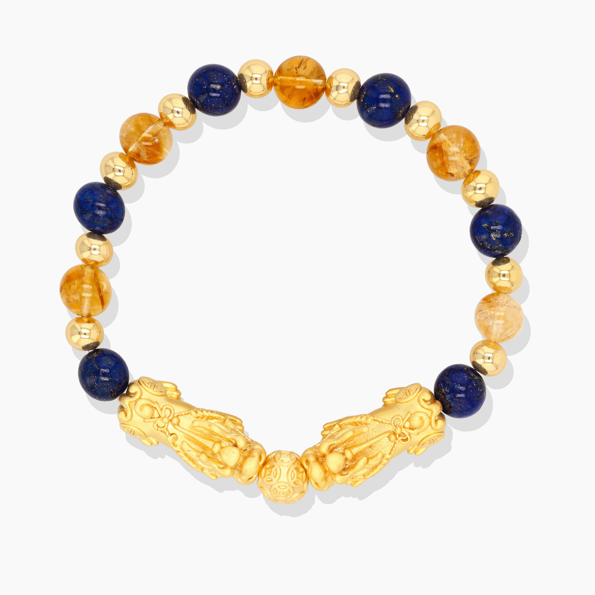 Cancer Zodiac Feng Shui Double Pixiu Bracelet - Eat.Read.Love.