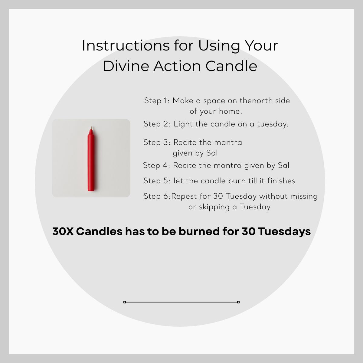 Candle Of Divine Action - Eat.Read.Love.