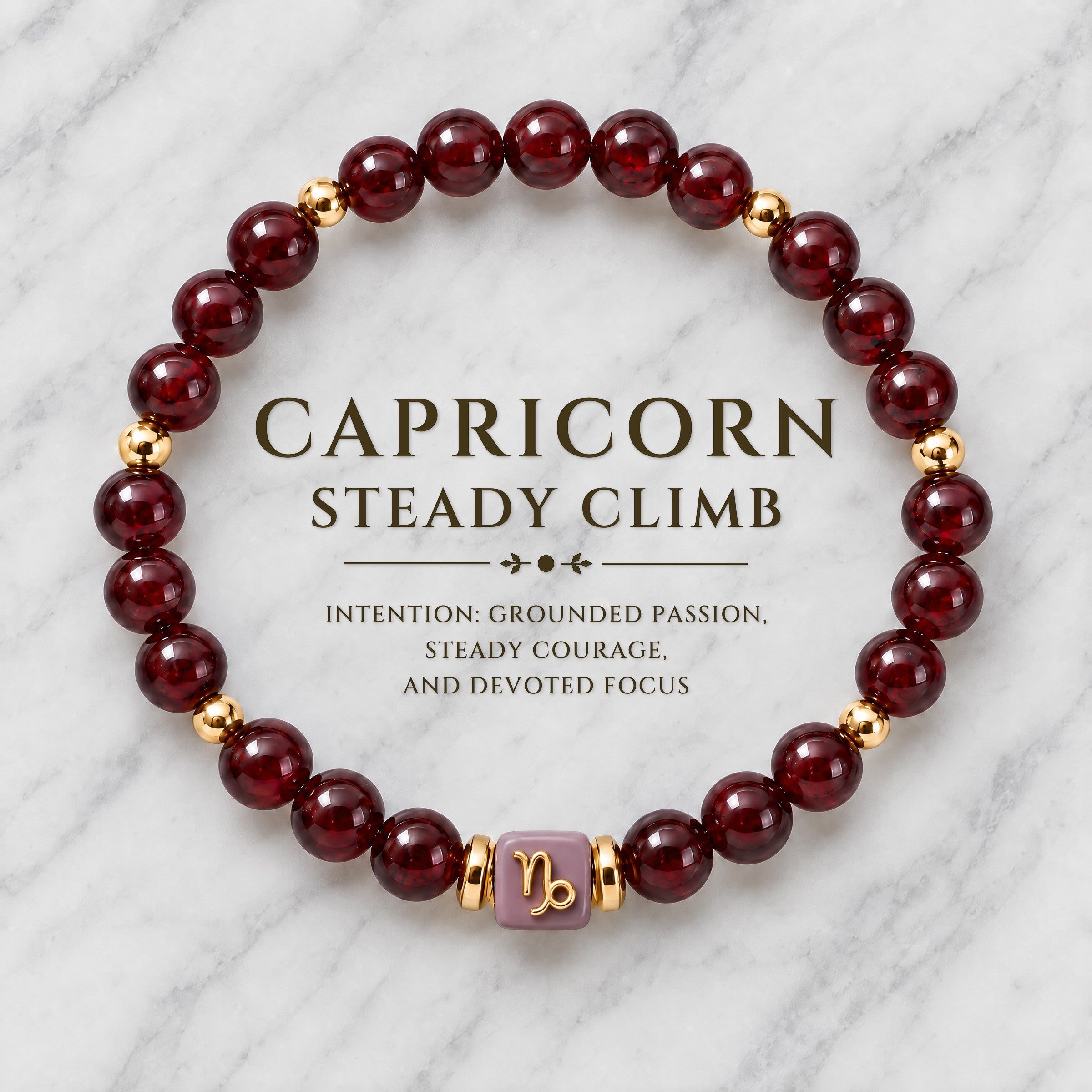 Capricorn Zodiac Signature Bracelet