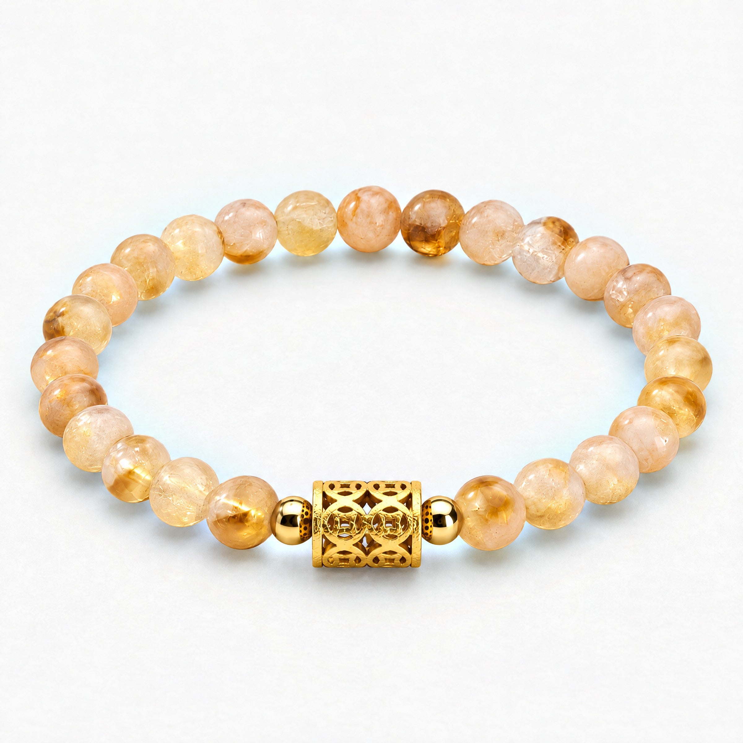 Citrine 11:11 Manifest Millions Gemstone Bracelet