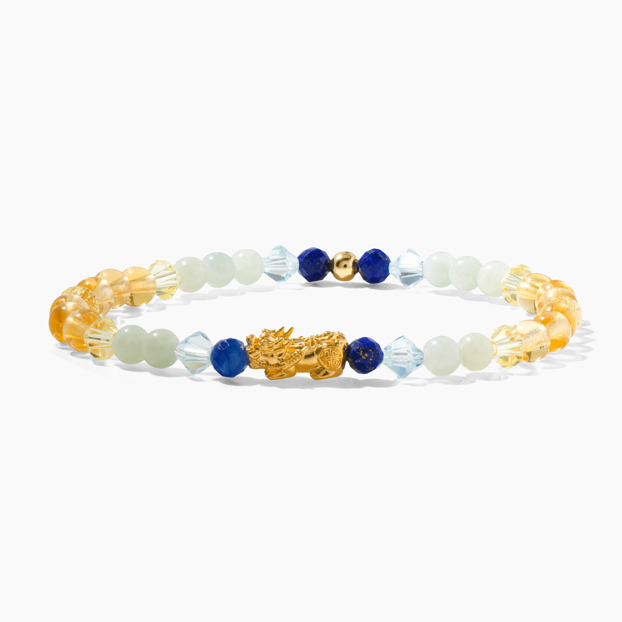 Citrine 11:11 Portal Bracelet - 18k REAL Gold Pixiu - Eat.Read.Love.