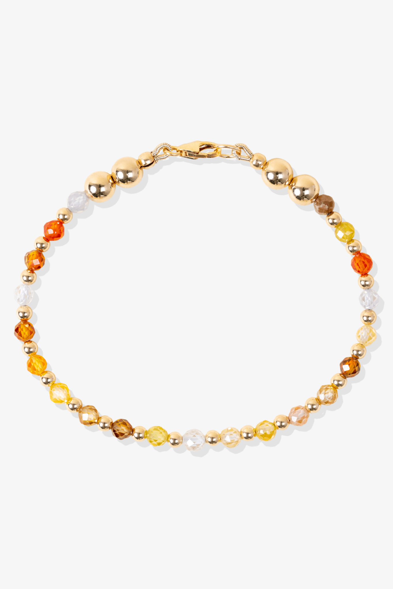 Confidence Spiritual Bracelet with REAL Gold - Multi - gemstone - Eat.Read.Love.