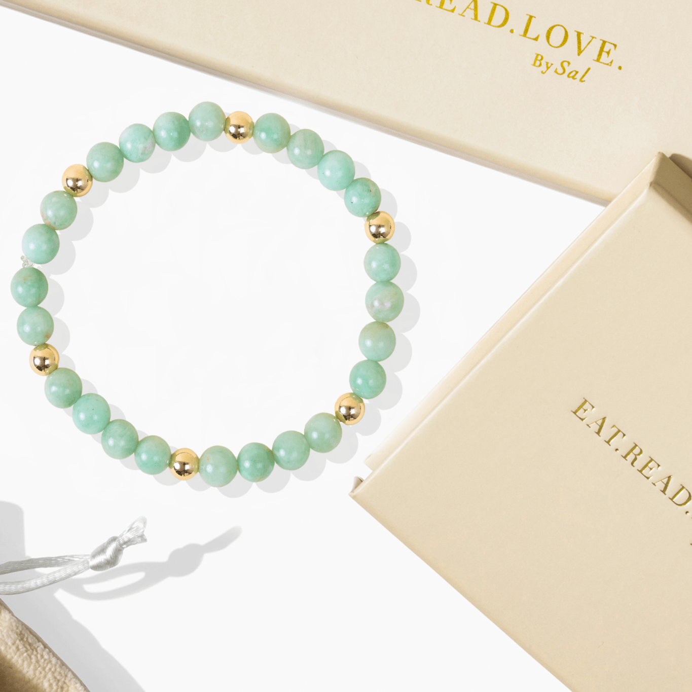Elevated Abundance Bracelet with REAL Gold Beads and Emerald
