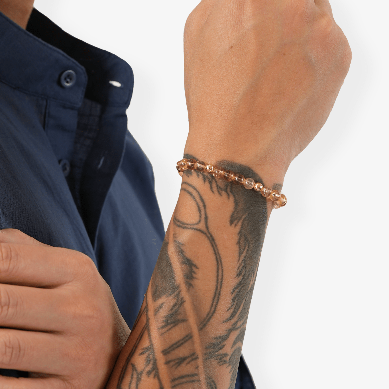 Elevated Wealth Bracelet with REAL Gold Beads and Citrine