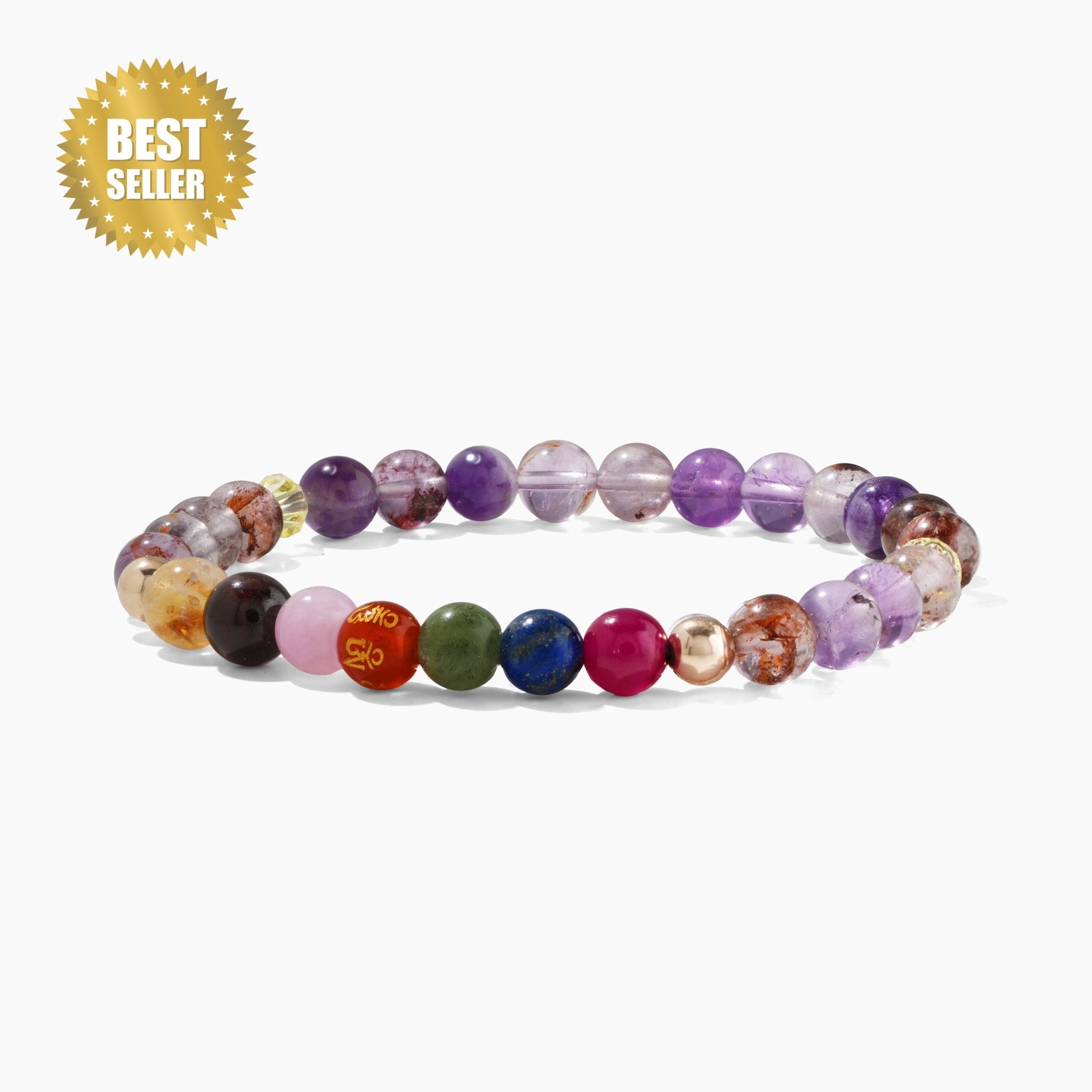 Energized Lucky 777 Mega Money and Love Manifestation REAL Gold Bracelet - Eat.Read.Love.