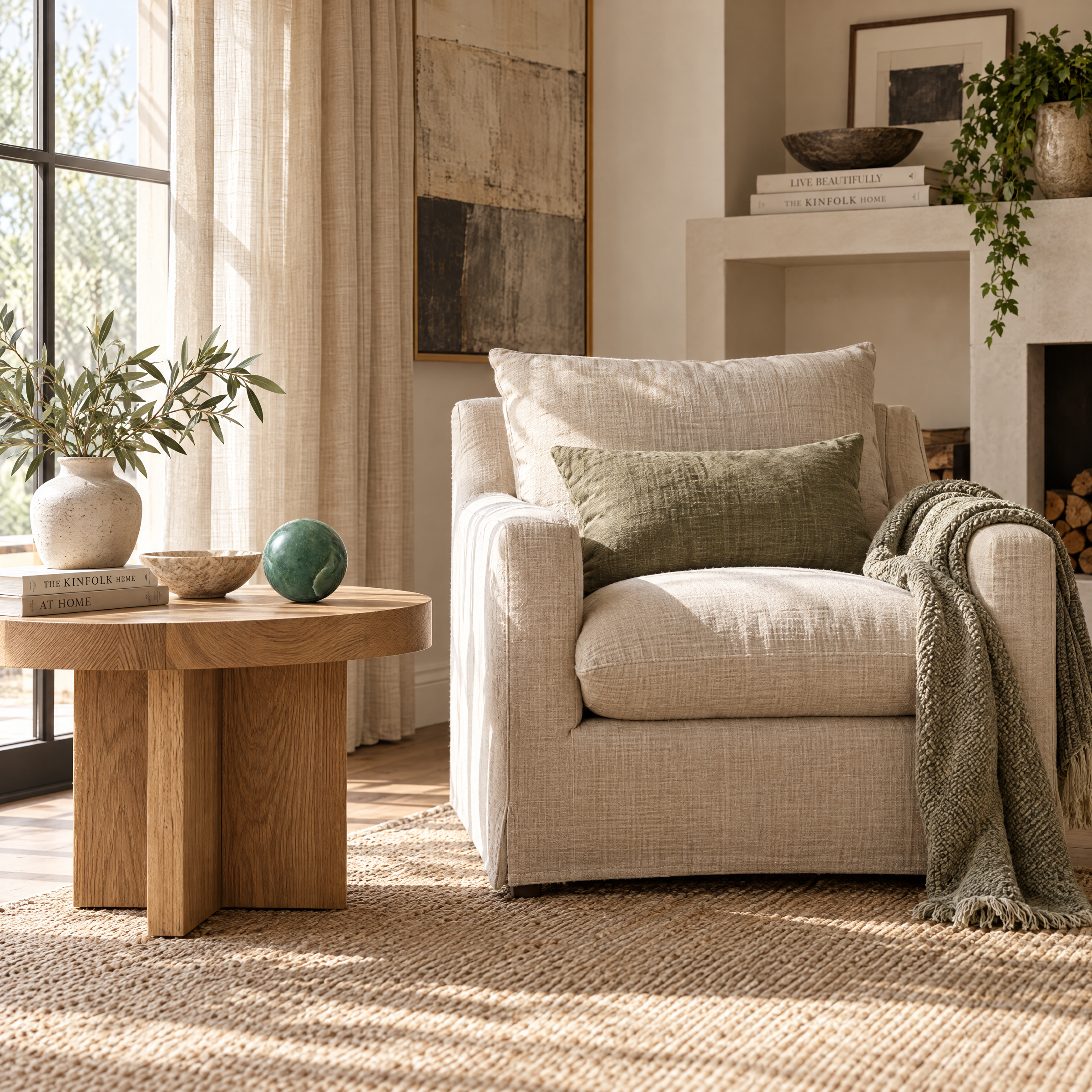 ERL Studio lifestyle — Green Aventurine Sphere · c0bafc1f-1b47-4cd6-a51e-bbd6956c4d0c