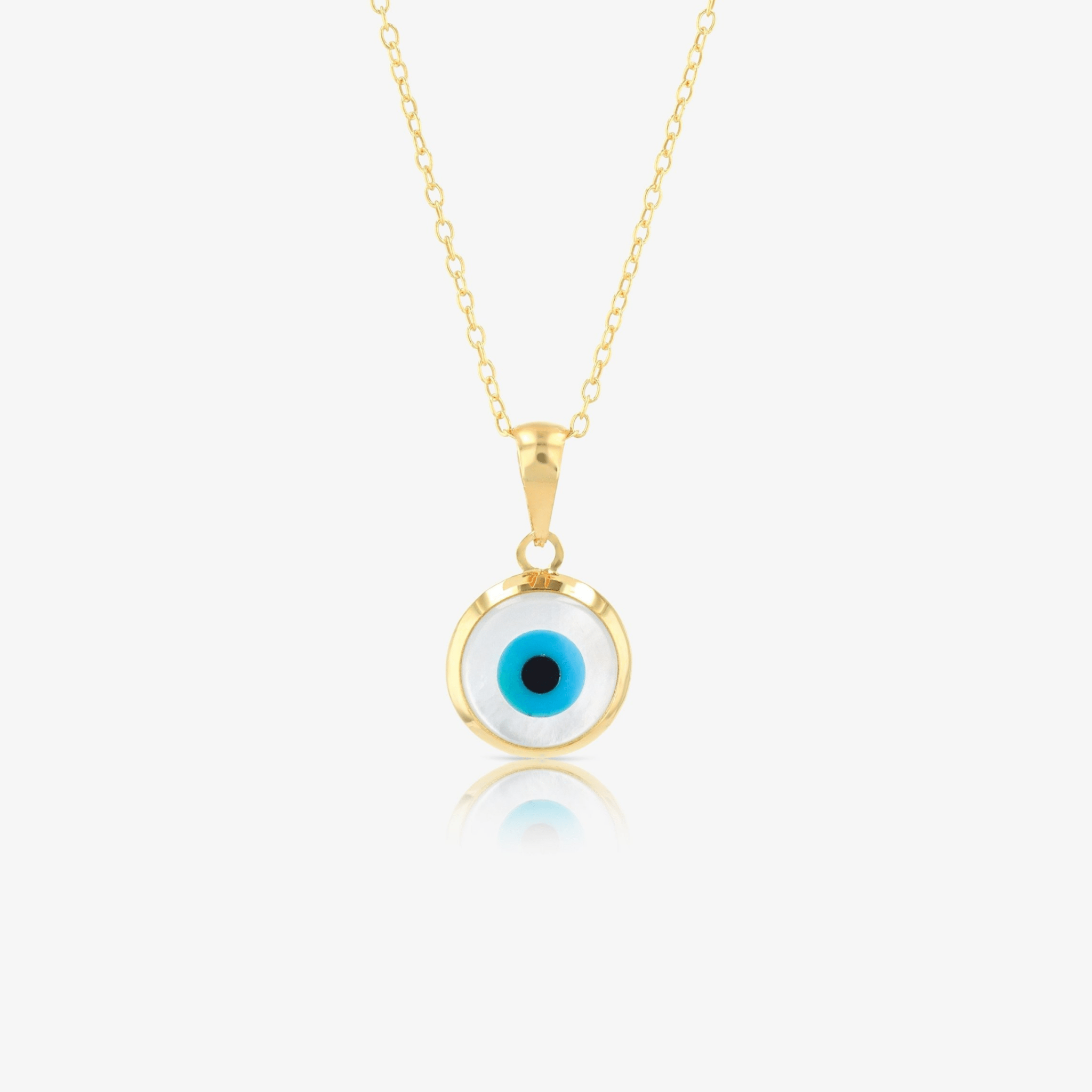Evil Eye Pendant 14k REAL Gold - Eat.Read.Love.