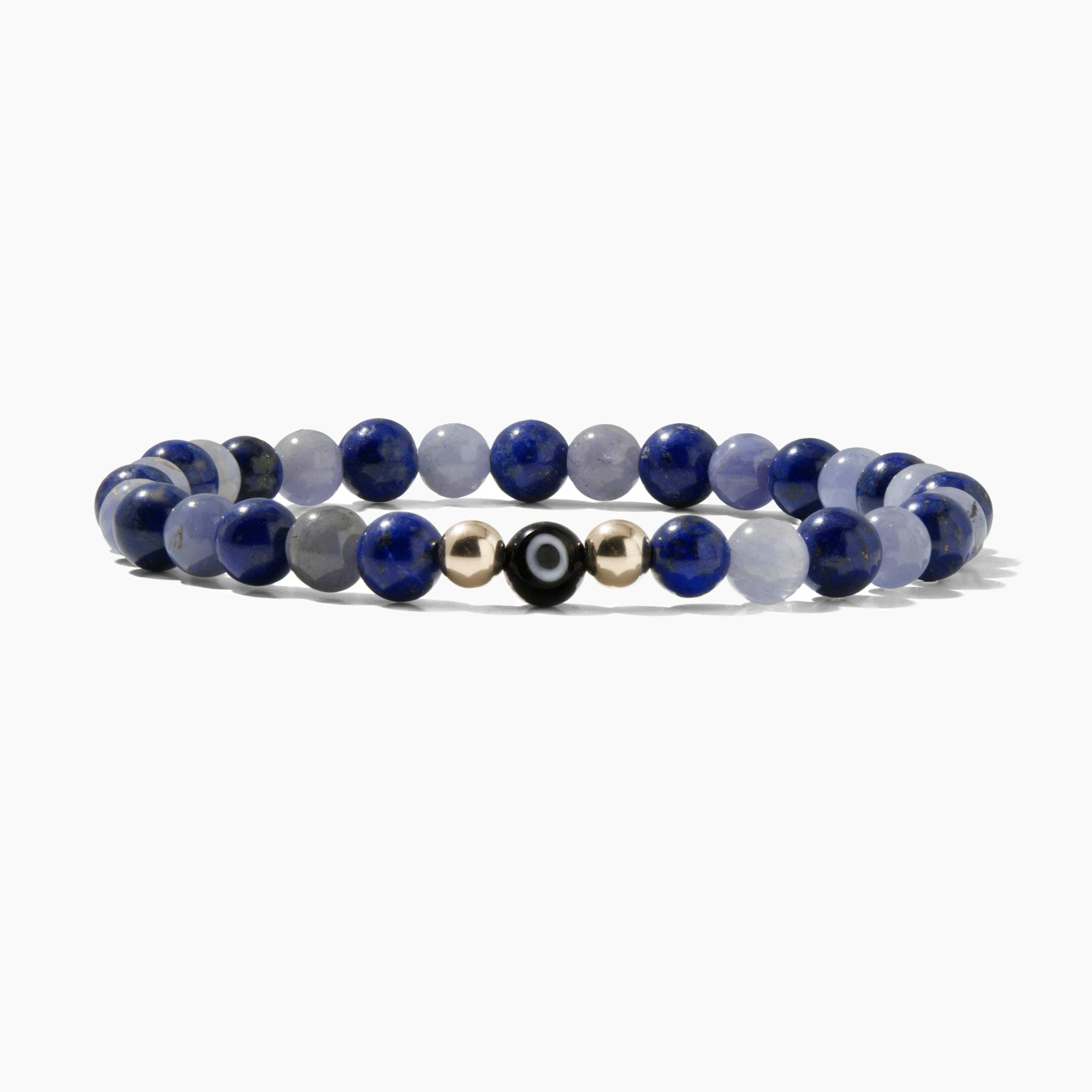 Eye of Wealth Lapis Lazuli and Tanzanite Bracelet REAL Gold - Eat.Read.Love.