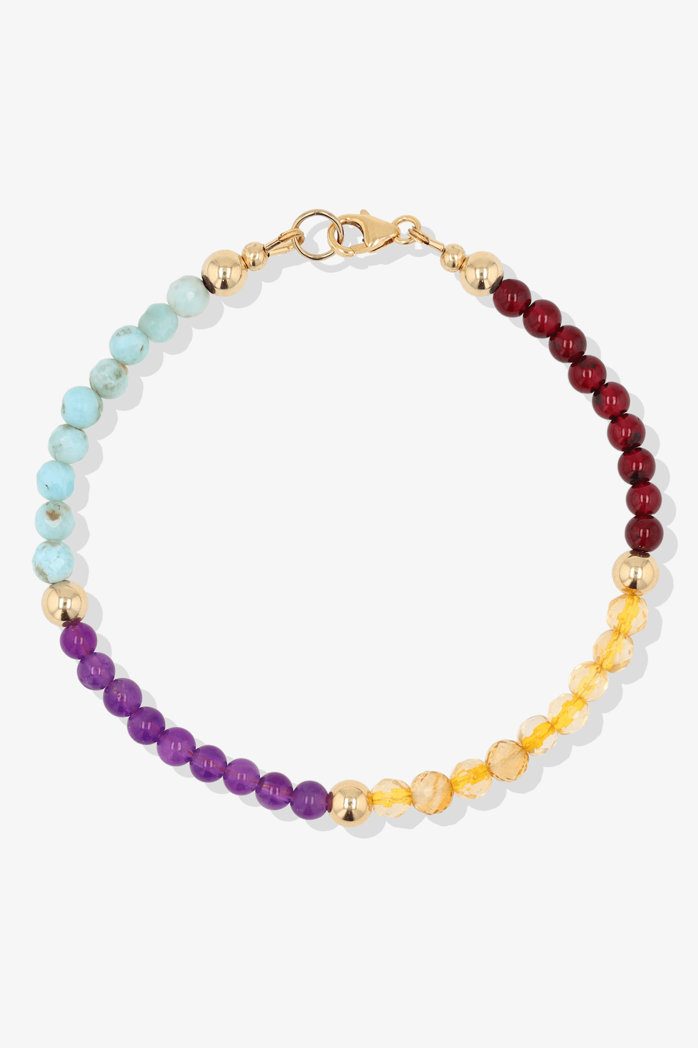 Fire Sign Beaded Bracelet with REAL Gold - Eat.Read.Love.