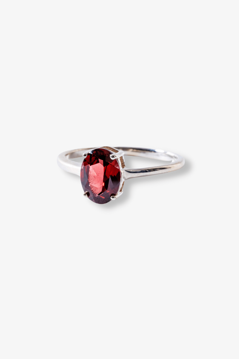 Garnet Crystal Ring - Eat.Read.Love.
