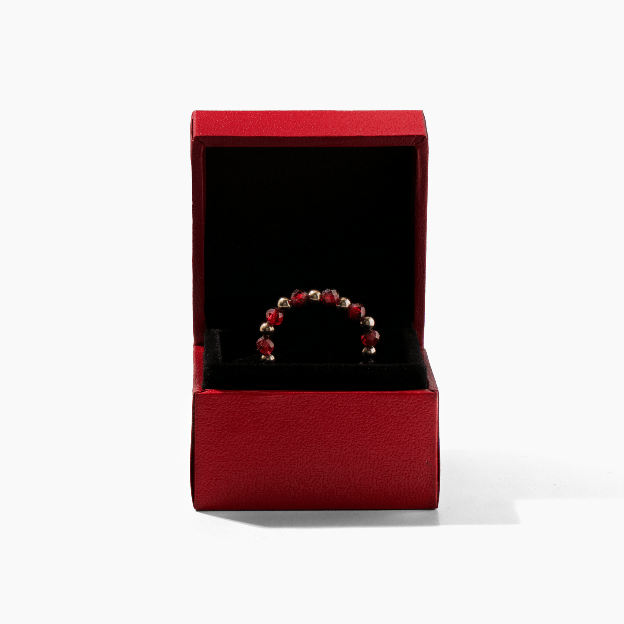 Garnet Ring of Fortune REAL Gold - Eat.Read.Love.