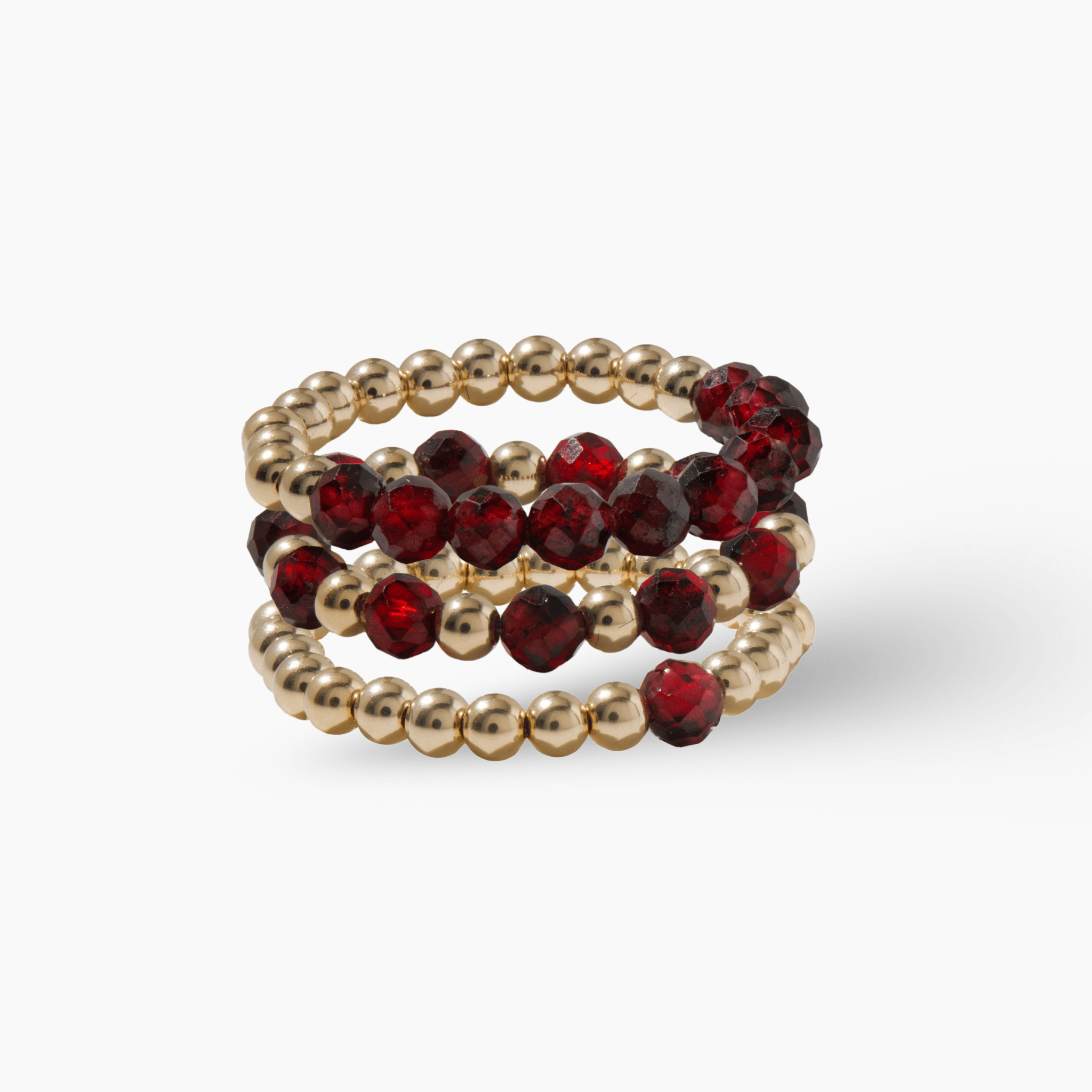 Garnet Ring of Fortune REAL Gold - Eat.Read.Love.