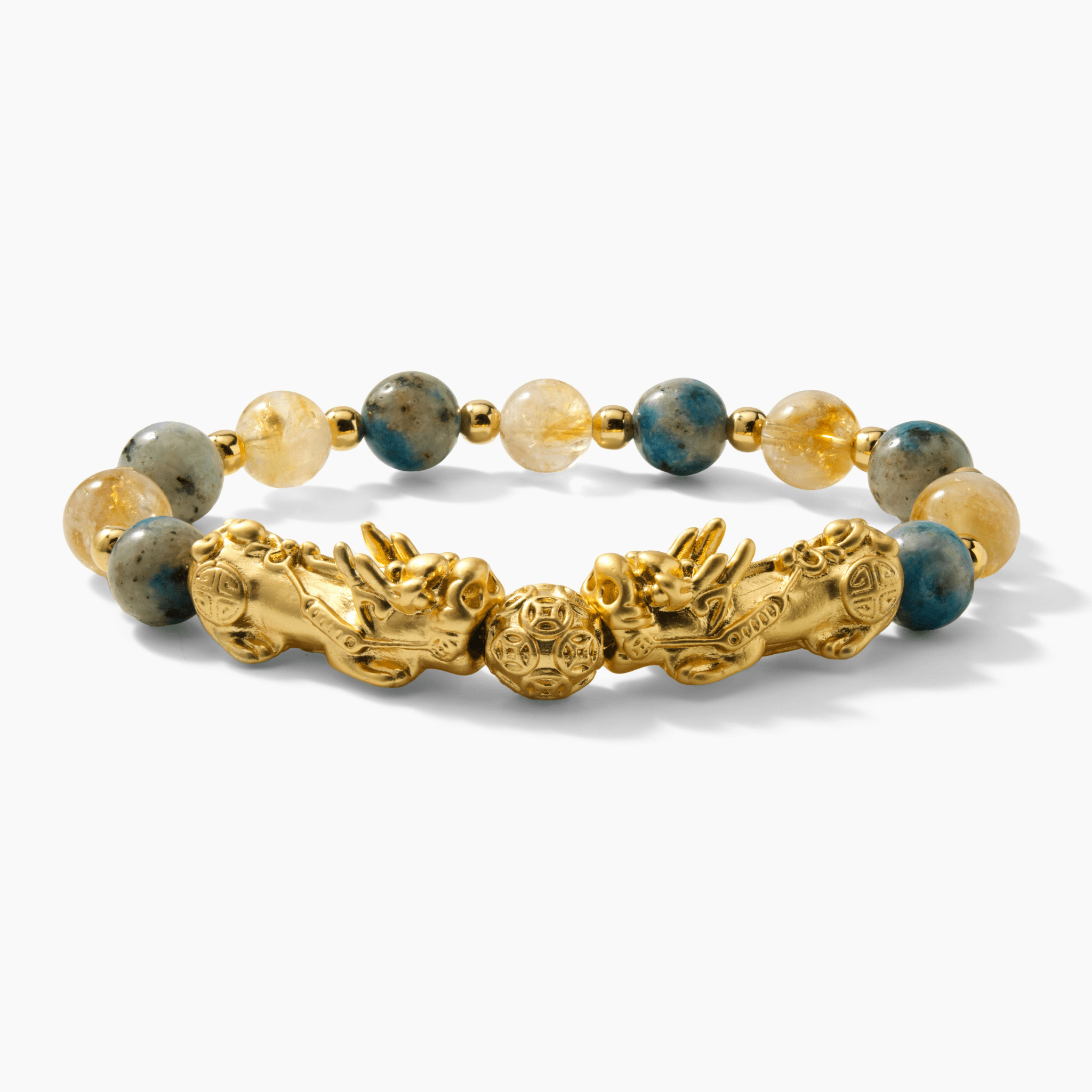 Gemini Zodiac Feng Shui Double Pixiu Bracelet - Eat.Read.Love.