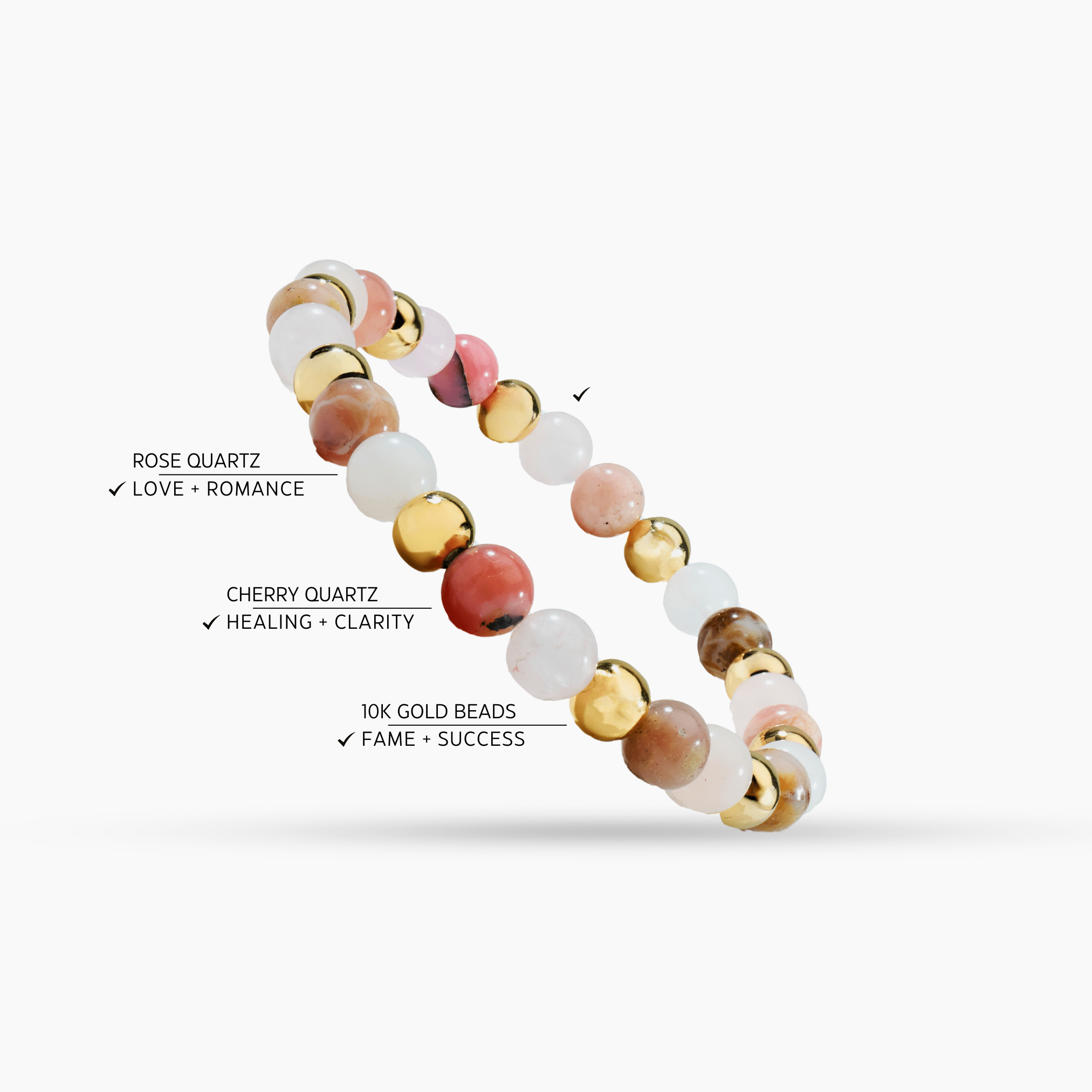 Goddess Energy Bracelet With REAL Gold - Eat.Read.Love.