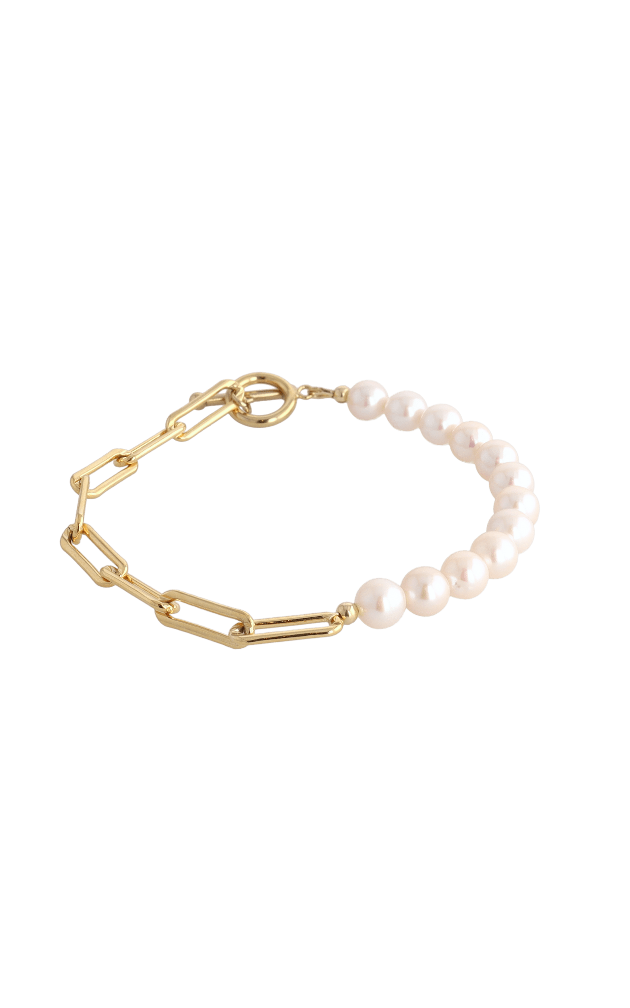 Goddess of Beauty Gold Vermeil Bracelet with Fresh Water Pearl - Eat.Read.Love.