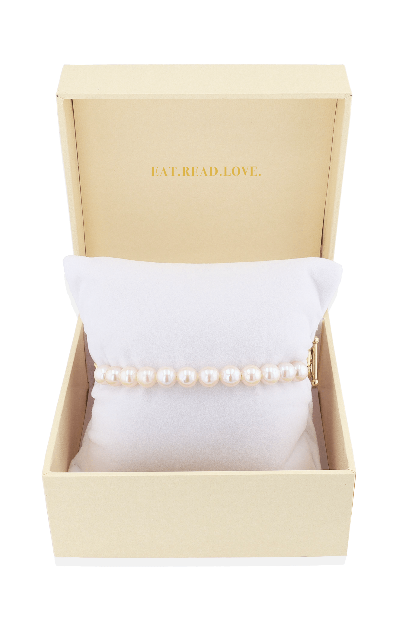 Goddess of Beauty Gold Vermeil Bracelet with Fresh Water Pearl - Eat.Read.Love.