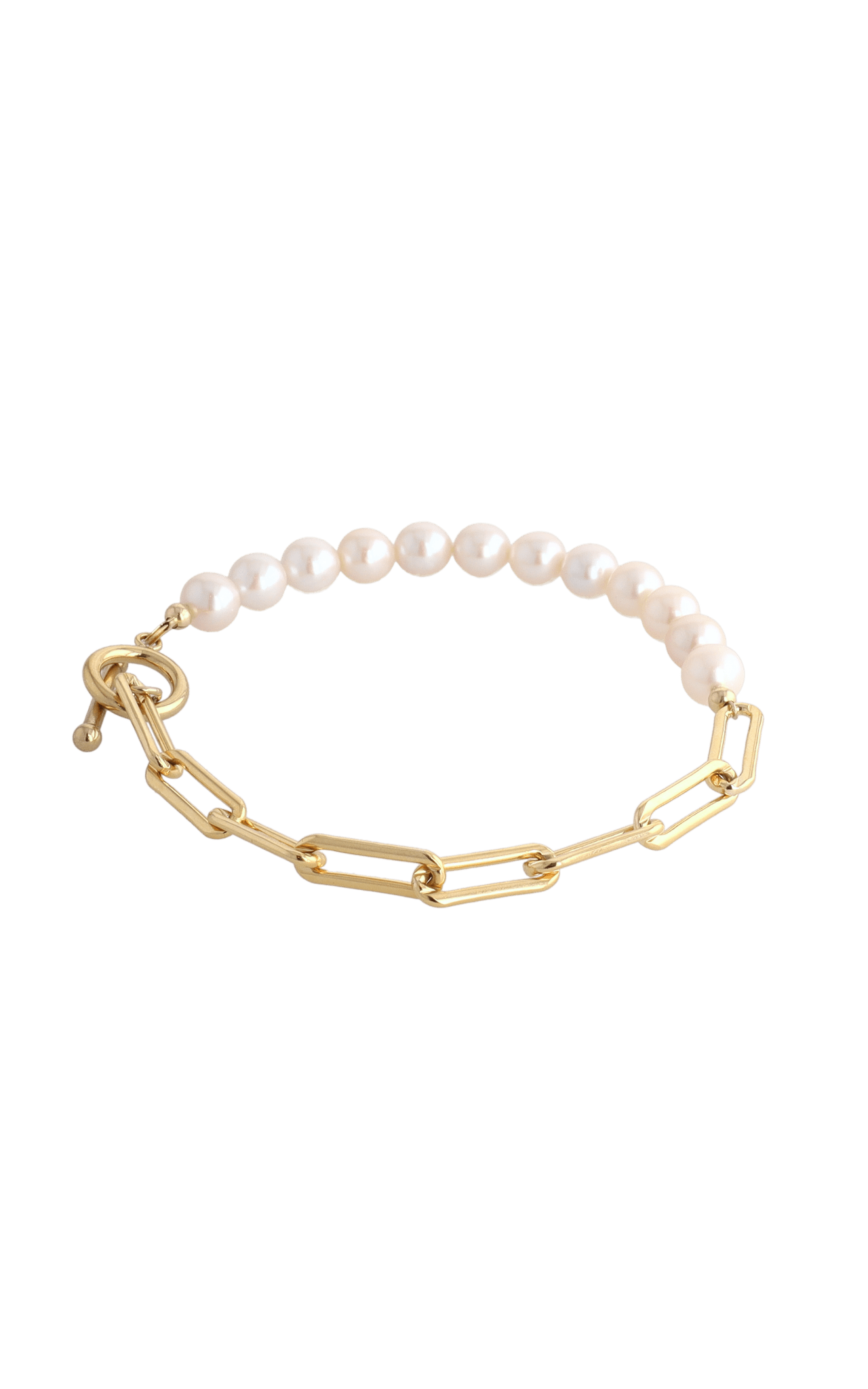 Goddess of Beauty Gold Vermeil Bracelet with Fresh Water Pearl - Eat.Read.Love.